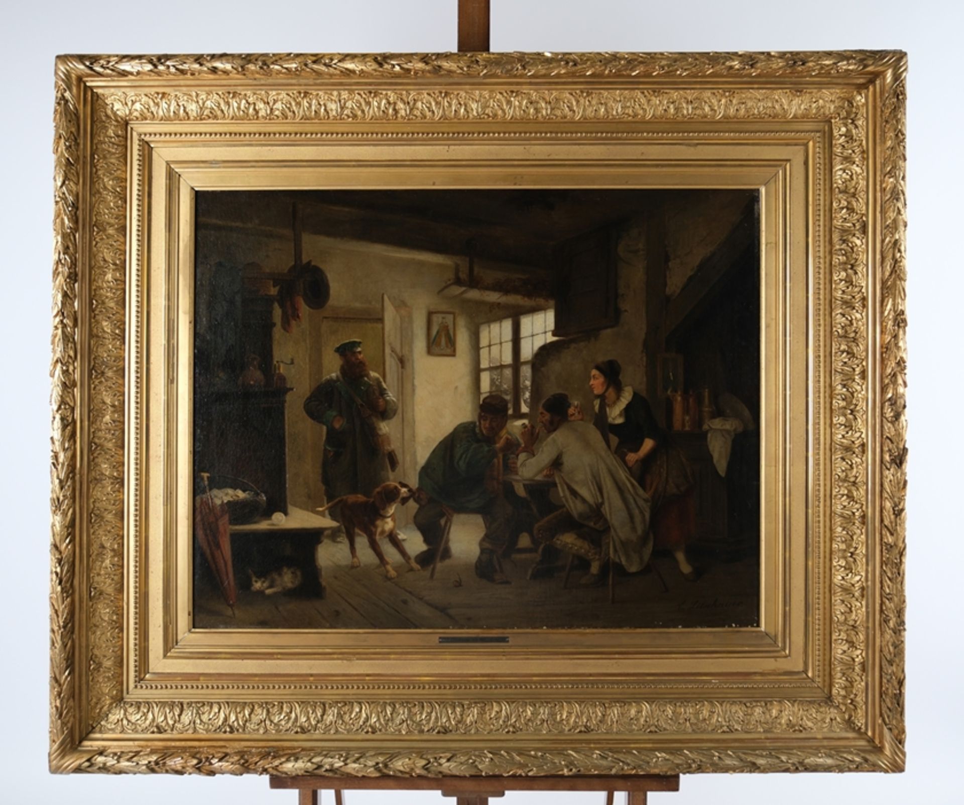 Litschauer, Karl Joseph (1830 Wien  - 1871 Düsseldorf, Schüler von Waldmüller und A. Tidemand, Genr - Bild 2 aus 6