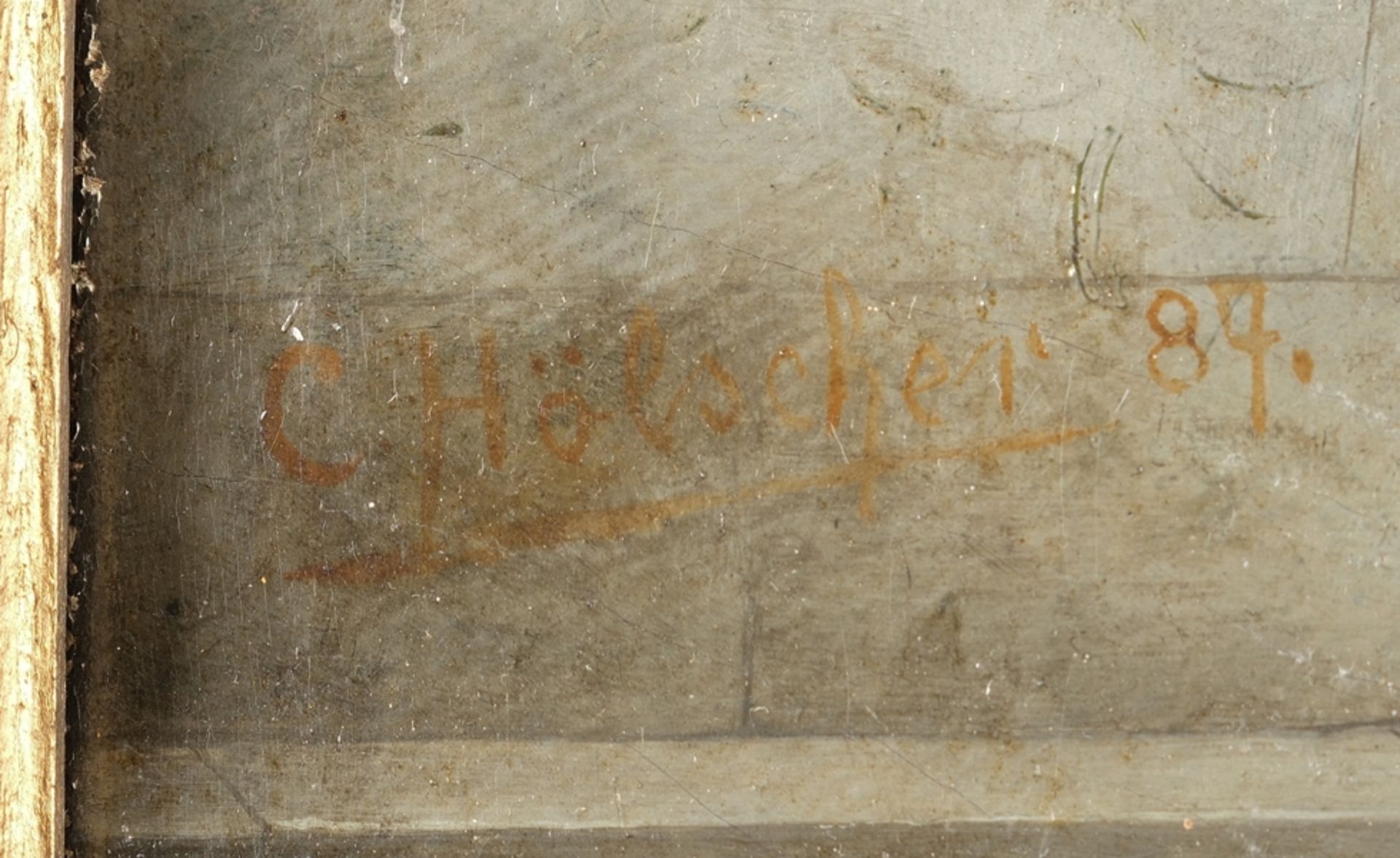 Hölscher, Constantin (1861 Godesberg - 1921 Berlin, Studium an der KA Düsseldorf bei O. Achenbach u - Bild 3 aus 6