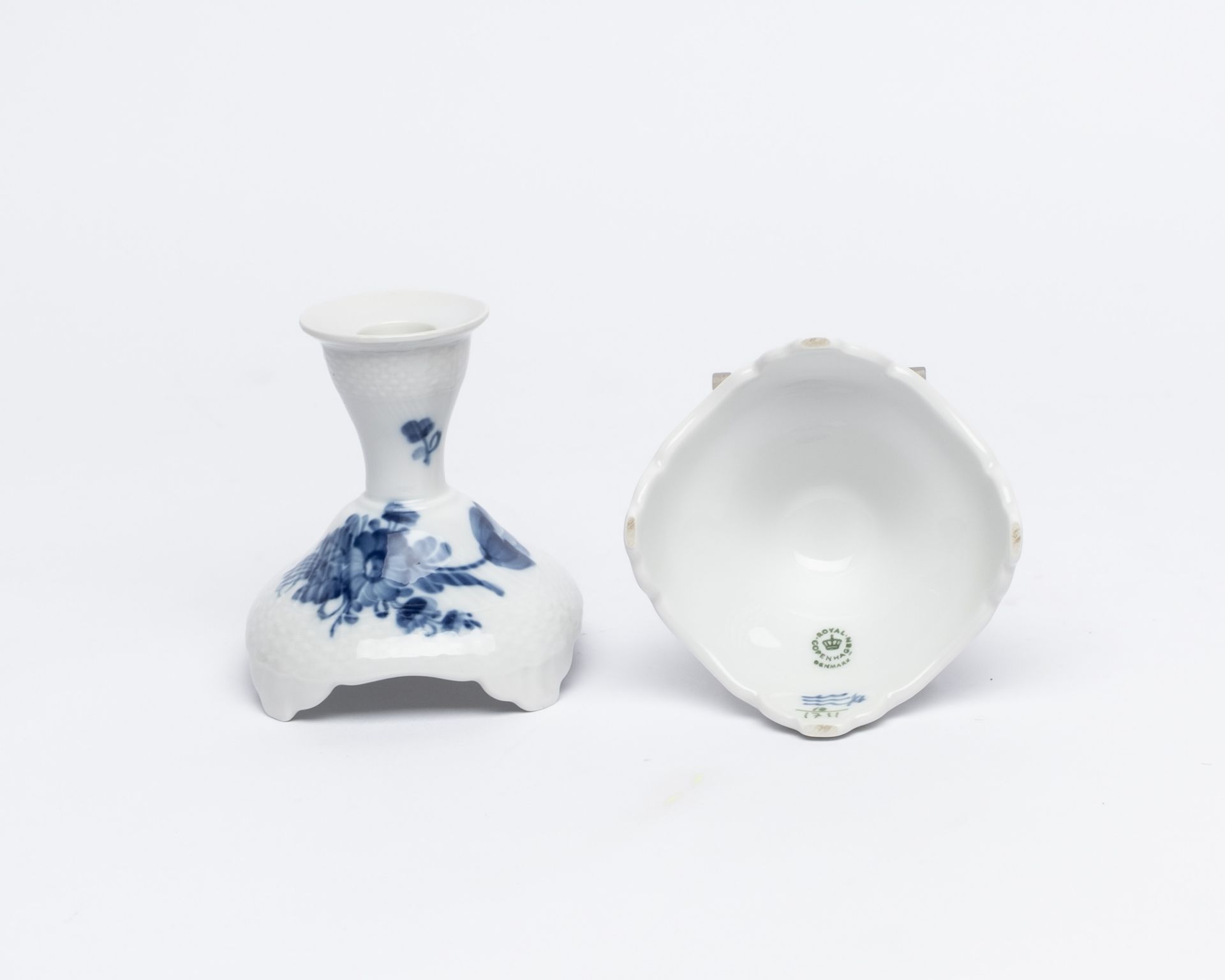 Kaffee- und Teeservice, 60-tlg., Royal Kopenhagen, blaue Blume: Kaffeekanne, Sahnegießer, 12 Kaffee - Bild 14 aus 16