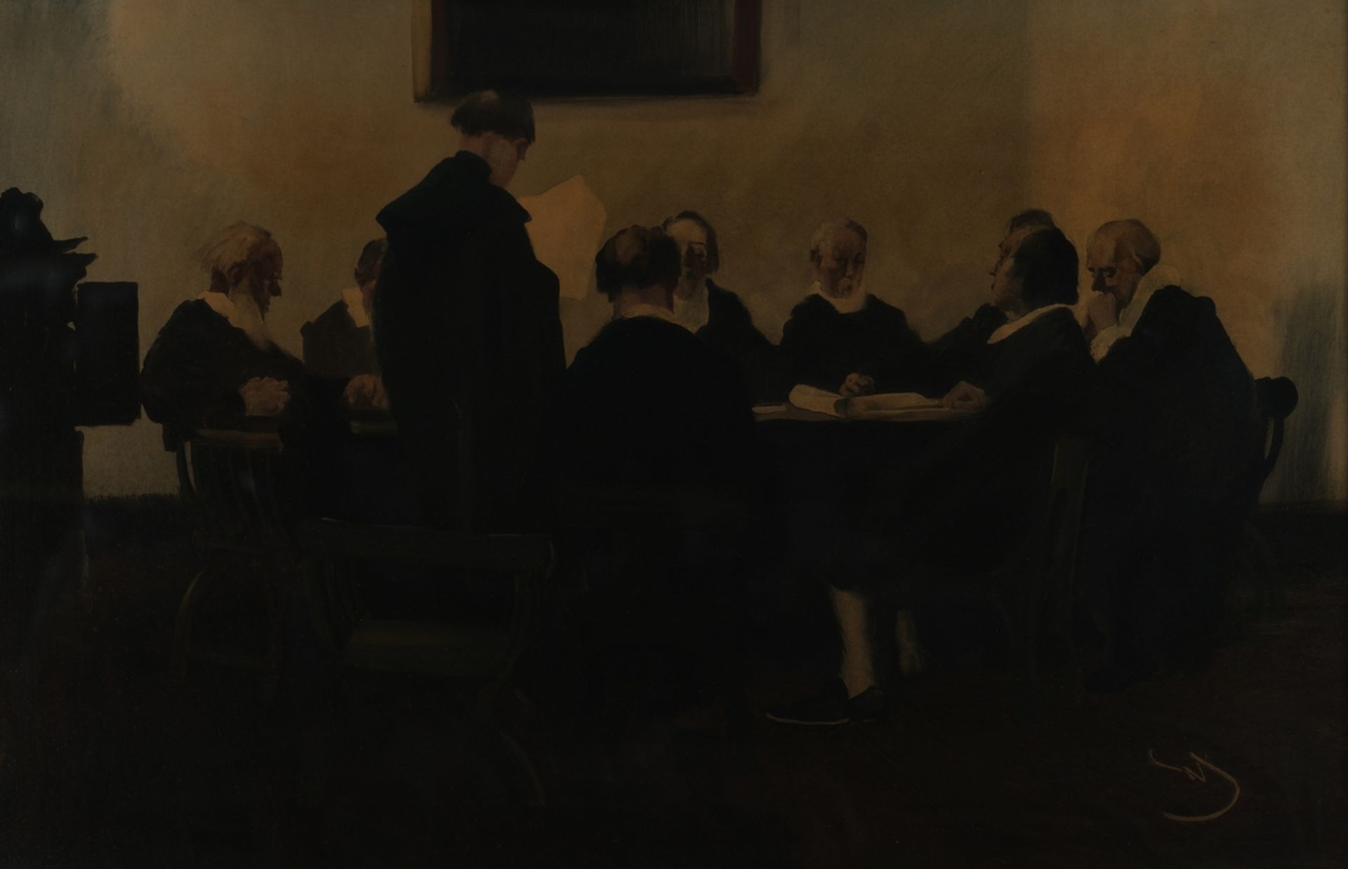 Schreuer, Wilhelm (Wesel 1866 - 1933 Düsseldorf, bekannt für seine teils historischen Gesellschafts