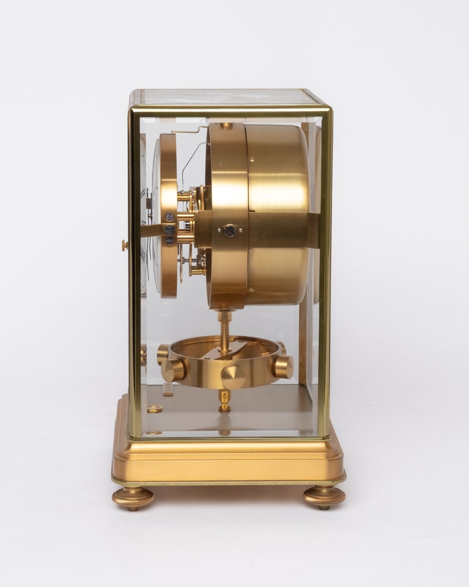 Tischuhr, "Atmos Prestige", Jaeger LeCoultre, Schweiz, 1980er Jahre, auf Plakette nummeriert 1576 ( - Bild 2 aus 4