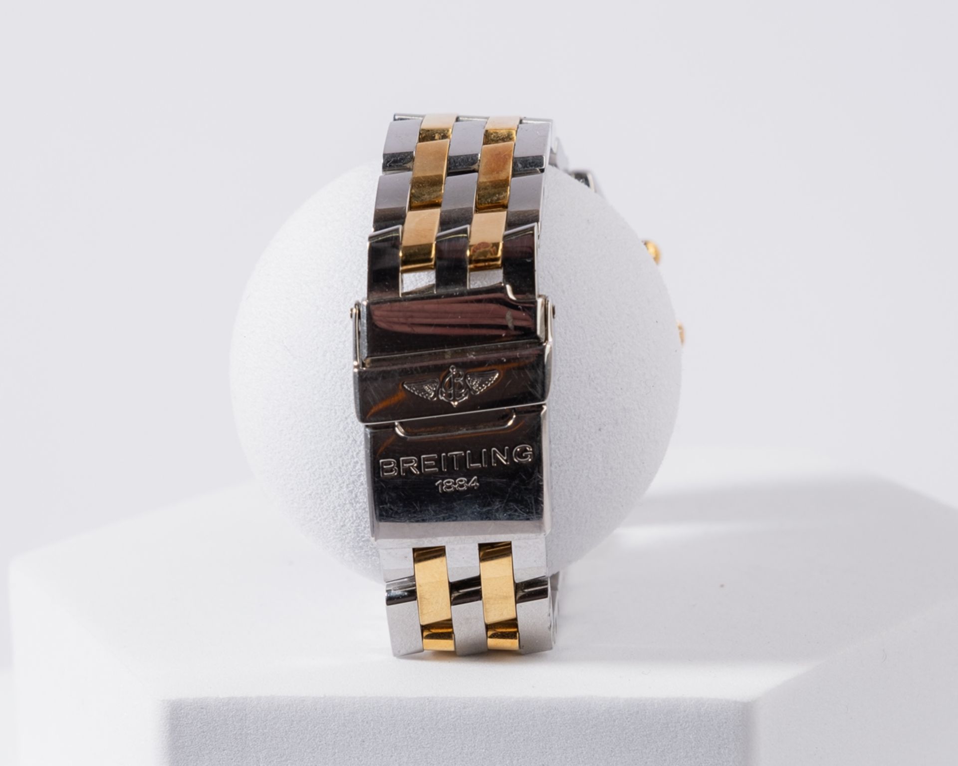 Breitling Chronomat, Ref. B13352, Stahlgehäuse an Bicolor-Gliederarmband in Stahl und 18kt Gelbgold - Bild 2 aus 3