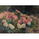 Cramer, Helene (1844 Hamburg - 1916 ebenda, deutsche Blumen- und Landschaftsmalerin, Lehrer Theobal