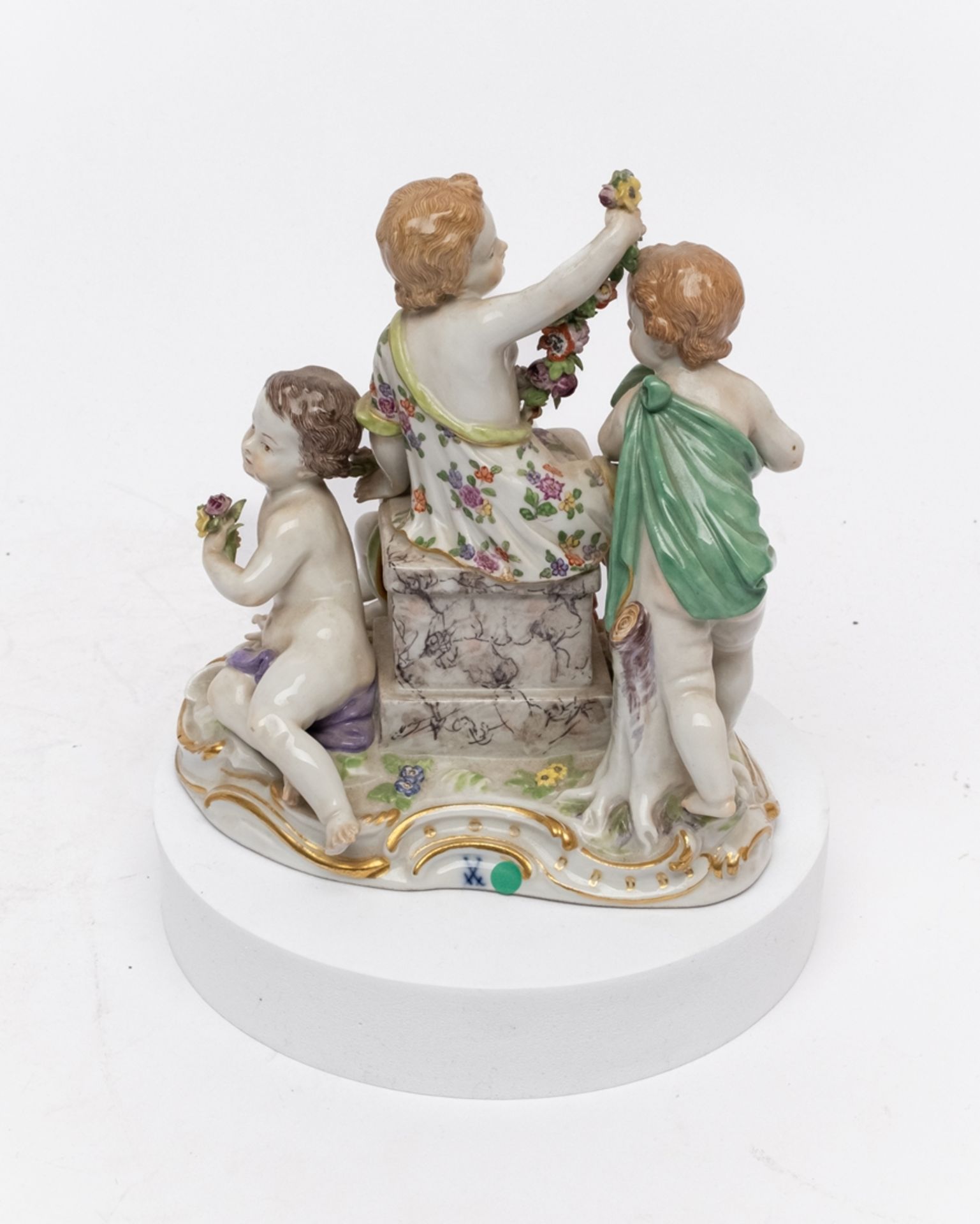 Porzellangruppe, "Allegorie - Der Frühling", Meissen, Schwertermarke, 1. Wahl, Modellnummer 2502, p - Bild 3 aus 5