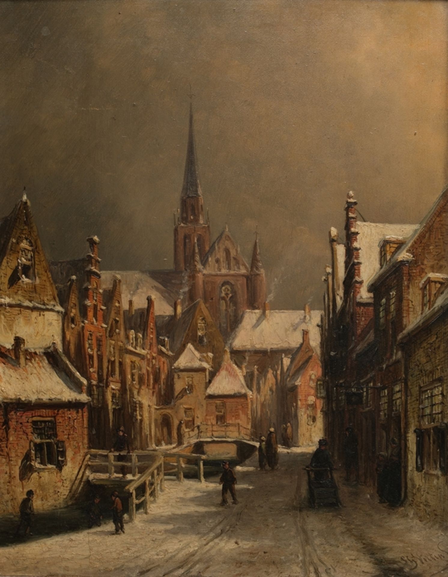 Vertin, Petrus Gerardus (1819 Den Haag - Den Haag 1893, Maler von Stadtansichten)