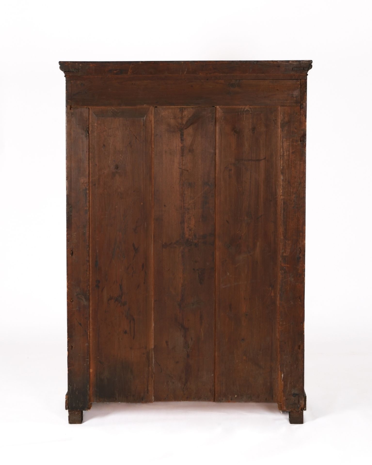 Sekretär, Biedermeier, um 1830, Esche furniert, hochrechteckiger Korpus mit Fallklappe und vier Sch - Bild 4 aus 4