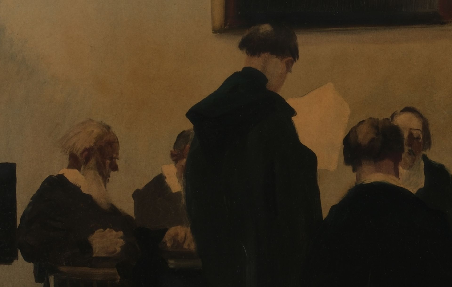 Schreuer, Wilhelm (Wesel 1866 - 1933 Düsseldorf, bekannt für seine teils historischen Gesellschafts - Bild 4 aus 6