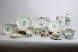 Service, 43-tlg., Wien, Augarten, 2. Hälfte 20. Jh., Form Belvedere, Dekor Prinz Eugen, Goldrand: 6