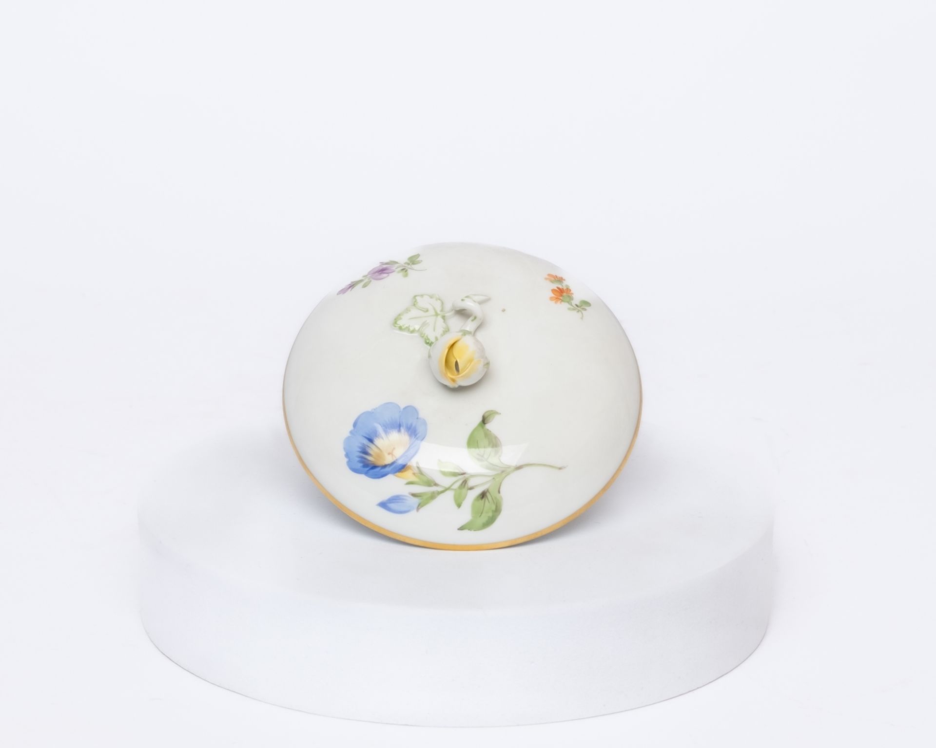 Kaffeeservice, 41-tlg., Meissen, Schwertermarke, 2. Wahl, Blume 1, u.a. gelbe und rote Rose, Goldra - Bild 11 aus 16