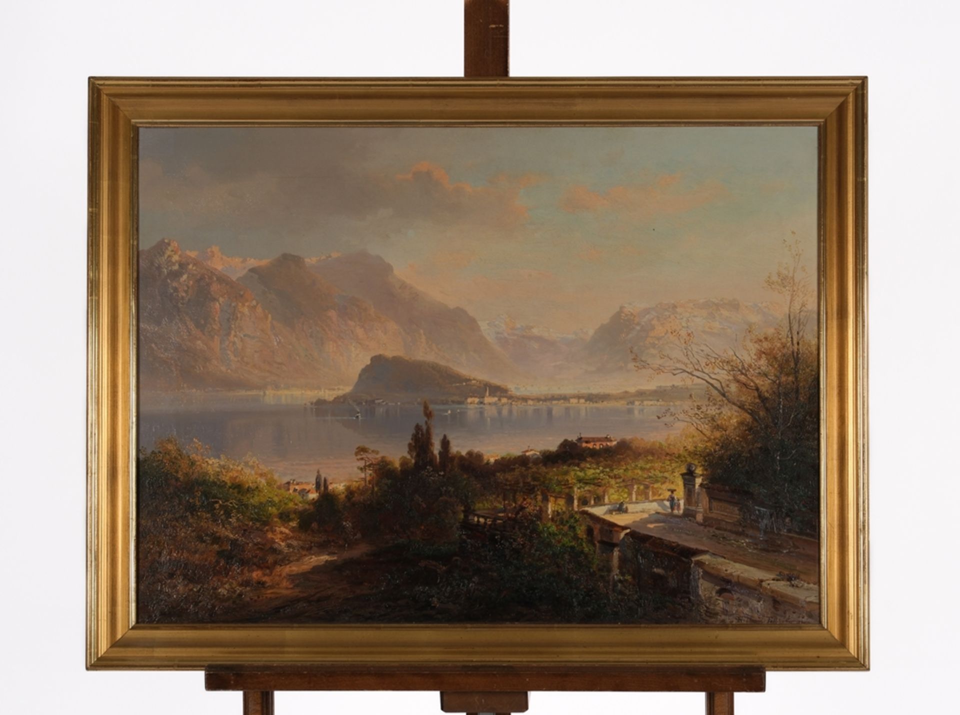 Feldhütter, Ferdinand (1842 München - 1898 München, Schüler von Julius Lange, Landschaftsmaler und  - Bild 2 aus 6