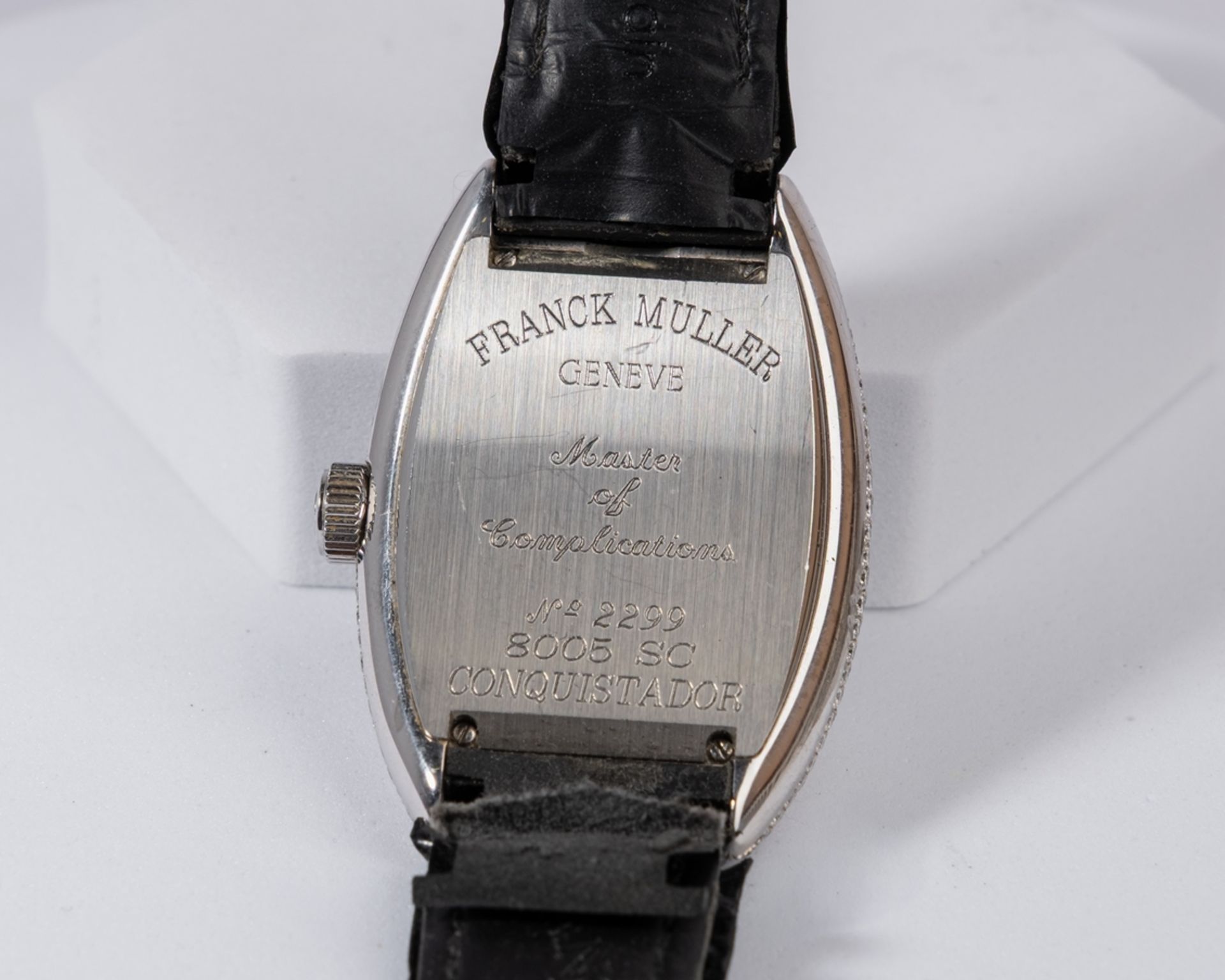 Franck Muller Conquistador "Iced Out", Ref. 8005 SC, 514 Diamanten zus. ca. 7.50 ct., Gehäuse und D - Bild 2 aus 2