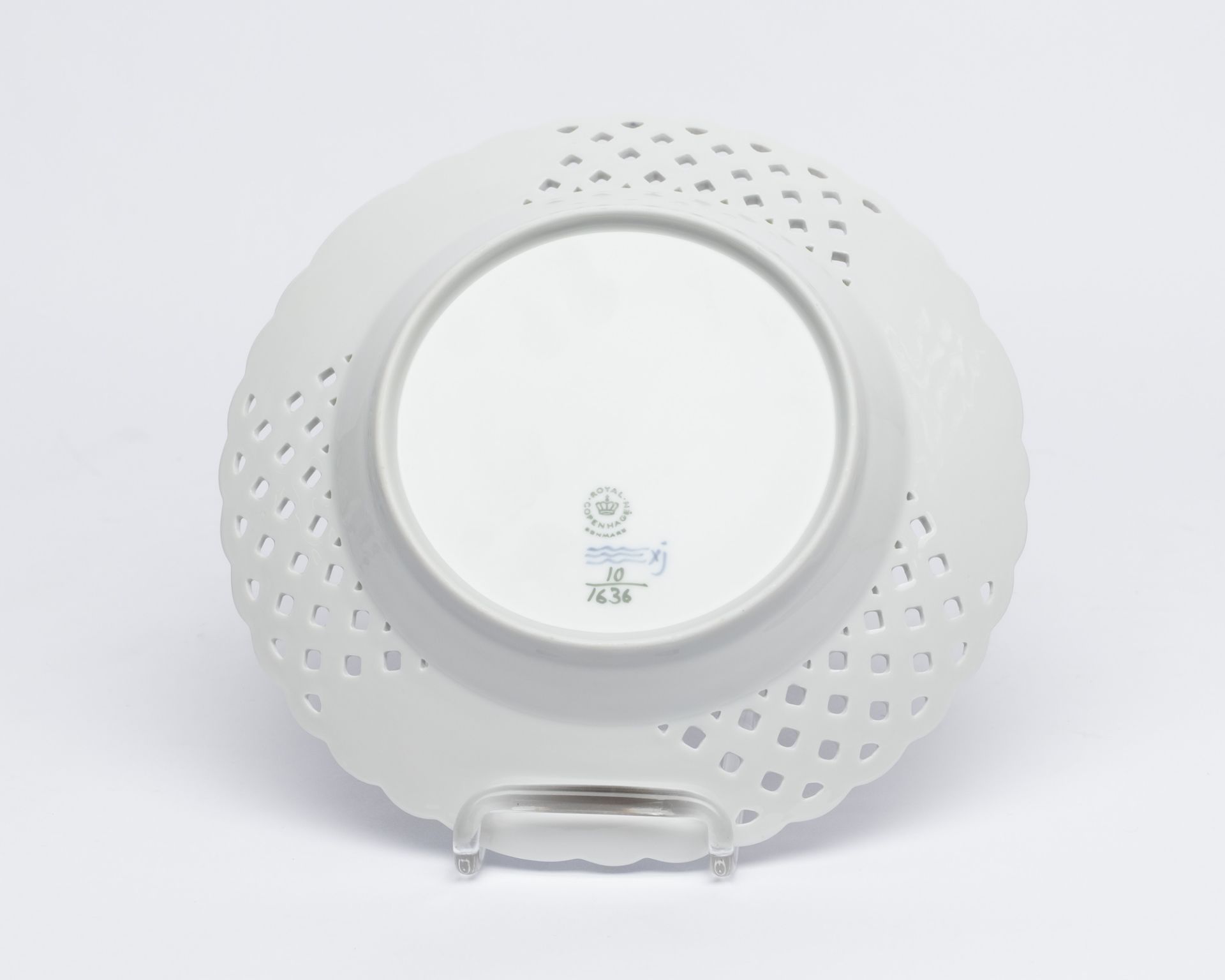 Kaffee- und Teeservice, 60-tlg., Royal Kopenhagen, blaue Blume: Kaffeekanne, Sahnegießer, 12 Kaffee - Bild 9 aus 16