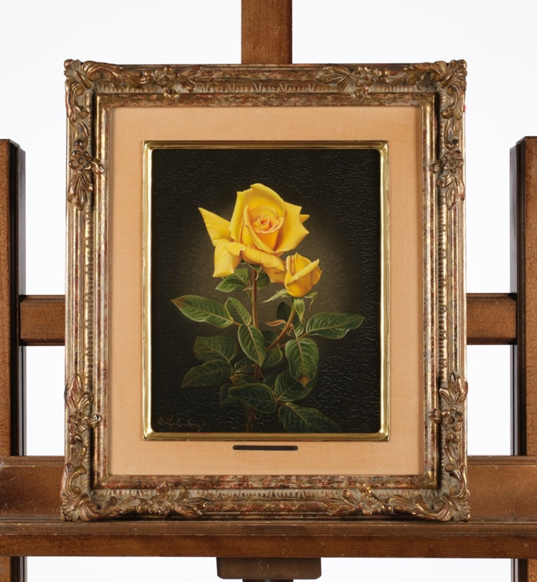 Grünberg, Wolfgang (1909 - 2001, in Köln tätiger Blumenmaler (Rosen)), - Bild 2 aus 5