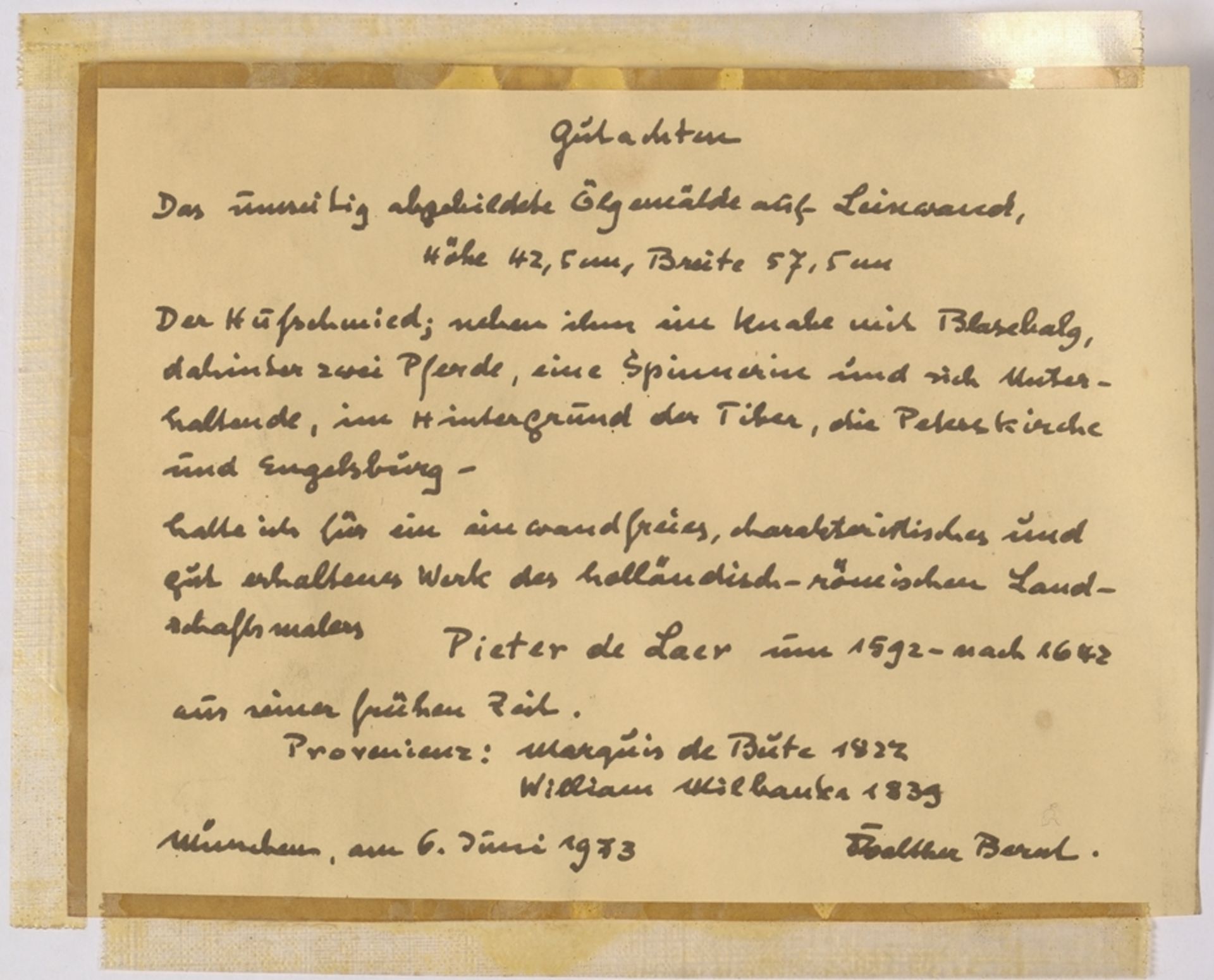 Laer, Pieter van (1599 Haarlem - 1642 Haarlem), - Bild 5 aus 5