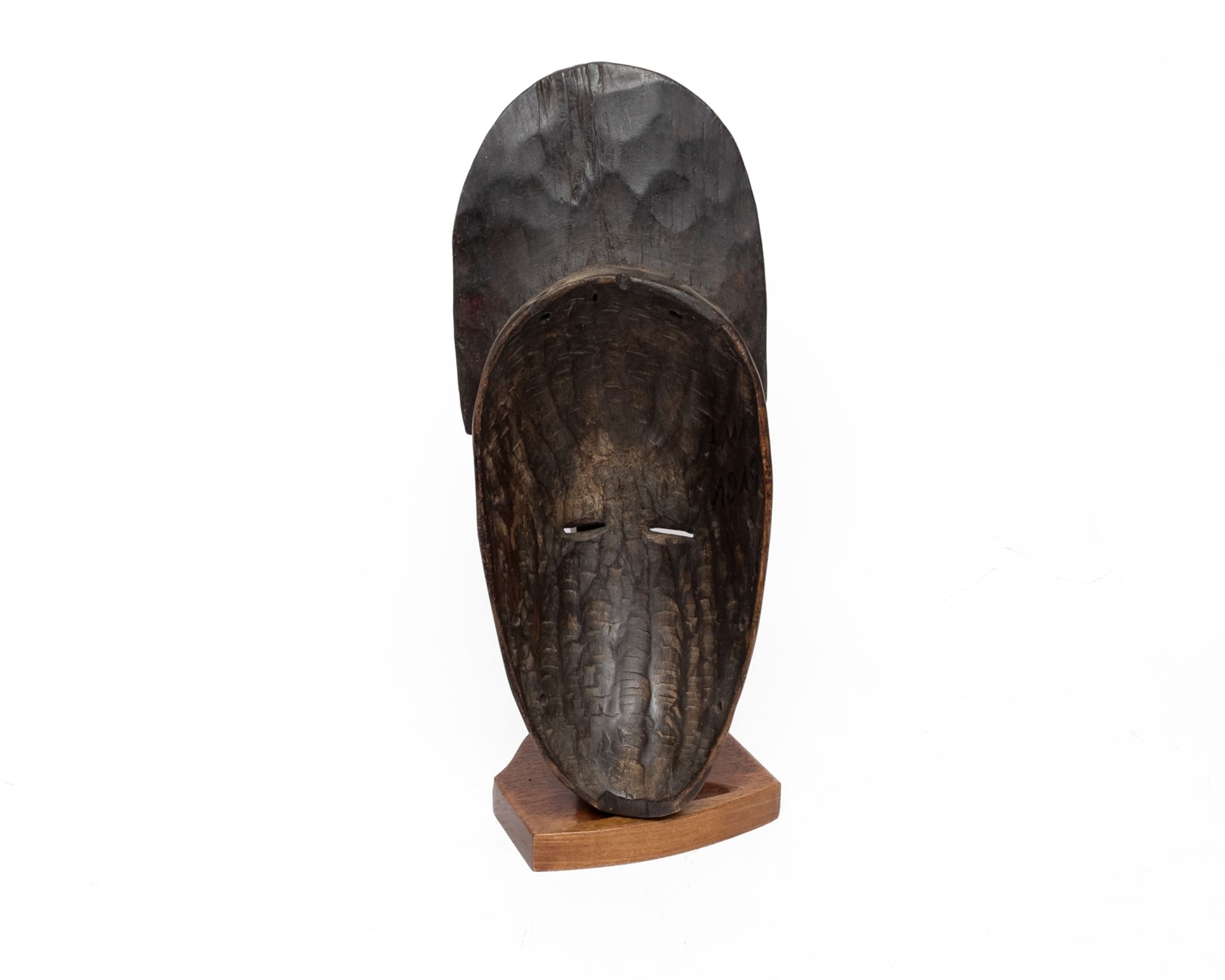 Konvolut 4 Tanzmasken, Baule, Elfenbeinküste, Puno, Gabun, Afrika, Holz, in Brauntönen verschieden  - Bild 9 aus 9