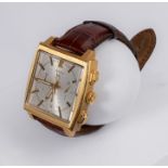 Tag Heuer Monaco, Chronograph, Ref. CW5140, Gehäuse und Schließe in 18kt Gelbgold, quadratisches Ge