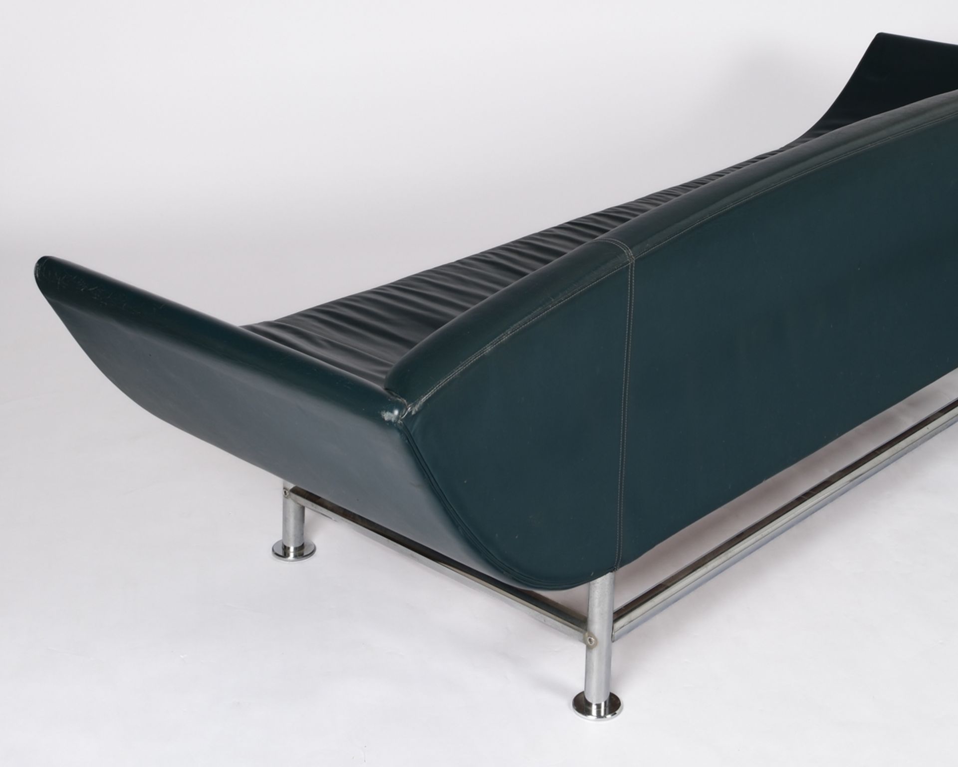 Designersofa, Entwurf Massimo Iosa Ghini, Ausführung Moroso, Mailand, 1980er Jahre, verchromtes Sta - Bild 4 aus 4