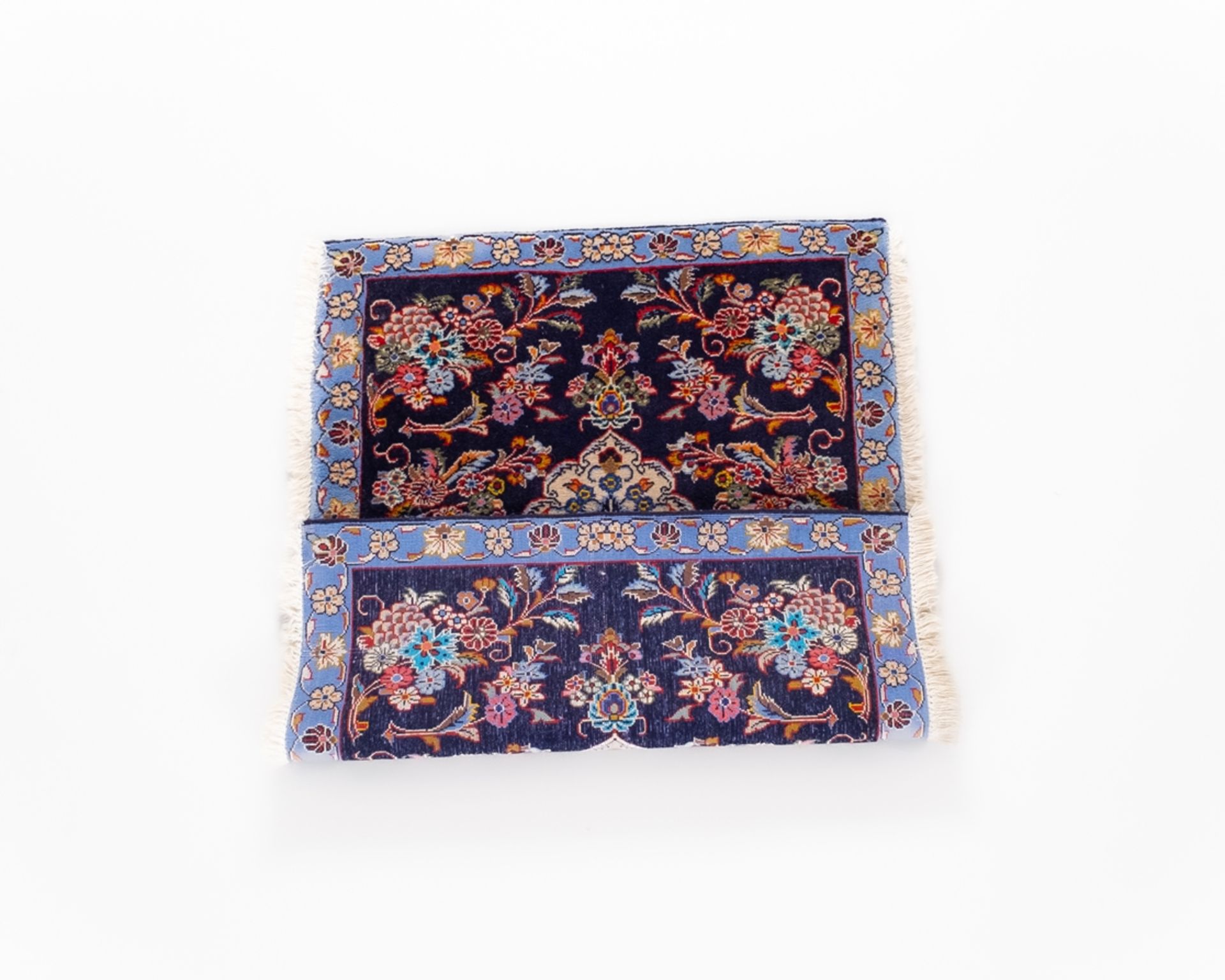 Kork-Sarough, Iran, sehr feine Knüpfung, Querformat, ca. 0.70 x 0.96 m - Bild 2 aus 2