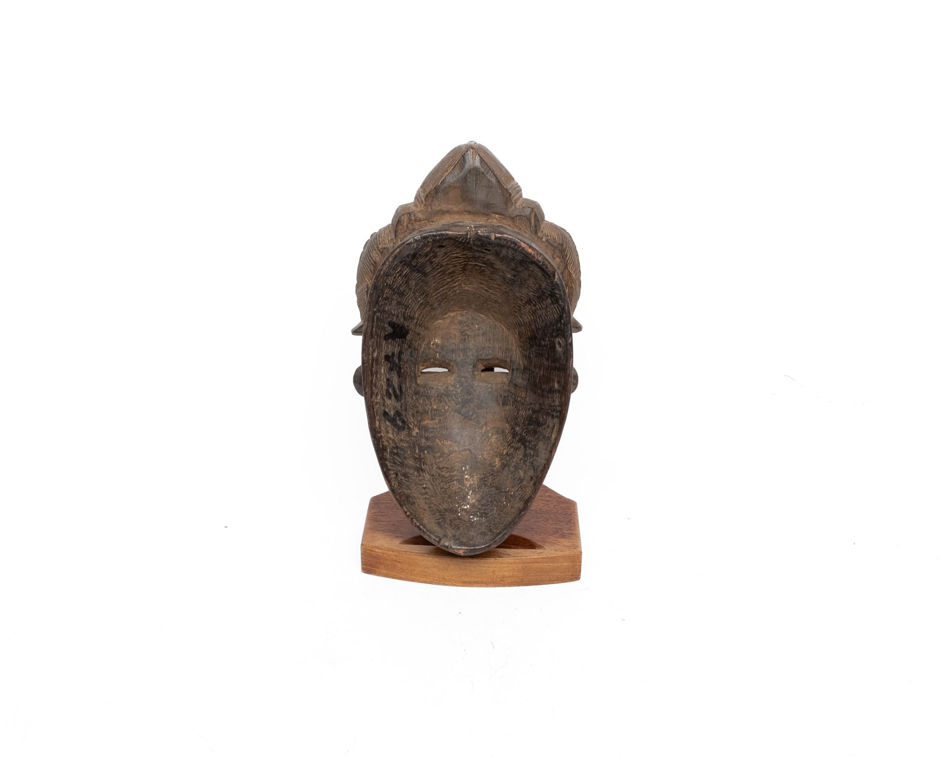 Konvolut 4 Tanzmasken, Baule, Elfenbeinküste, Tusia, Burkina Faso, Afrika, Holz, 3x längliche Gesic - Bild 7 aus 9