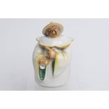 Teedose, "Chinese", Meissen, Schwertermarke, 1. Wahl, Modellnummer 65672, polychrom, Modellentwurf 