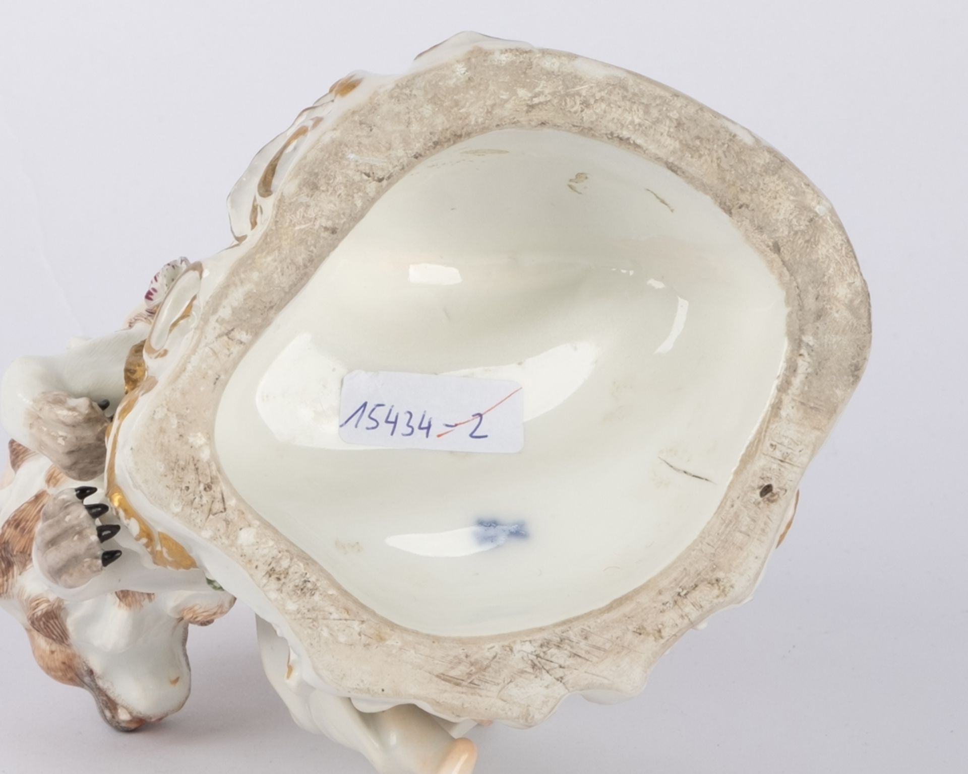 Porzellanfigur, "Allegorie der Großmut", Meissen, Schwertermarke, 1750/60er Jahre, polychrom und go - Bild 5 aus 5