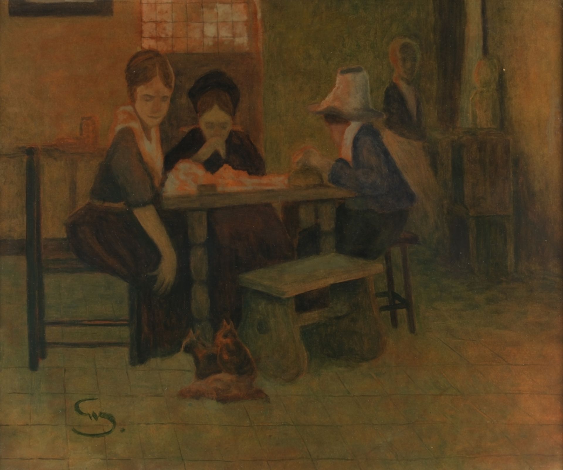 Schreuer, Wilhelm (Wesel 1866 - 1933 Düsseldorf, bekannt für seine teils historischen Gesellschafts