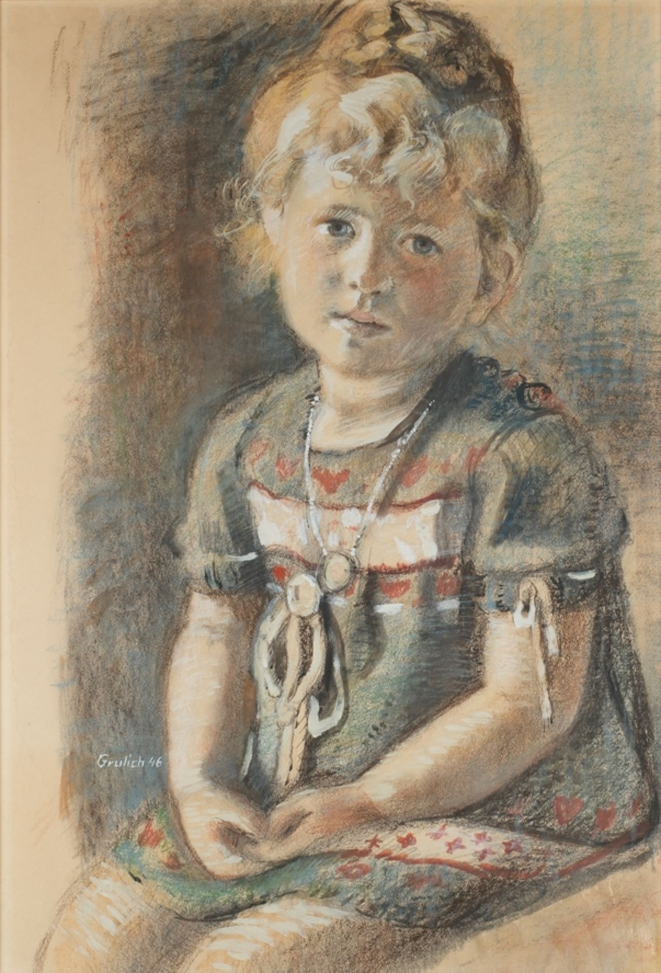 Grulich, Georg (1911 Zittau - 1993 Düsseldorf, ein deutscher Maler, Gast der Dresdener Kunstakademi