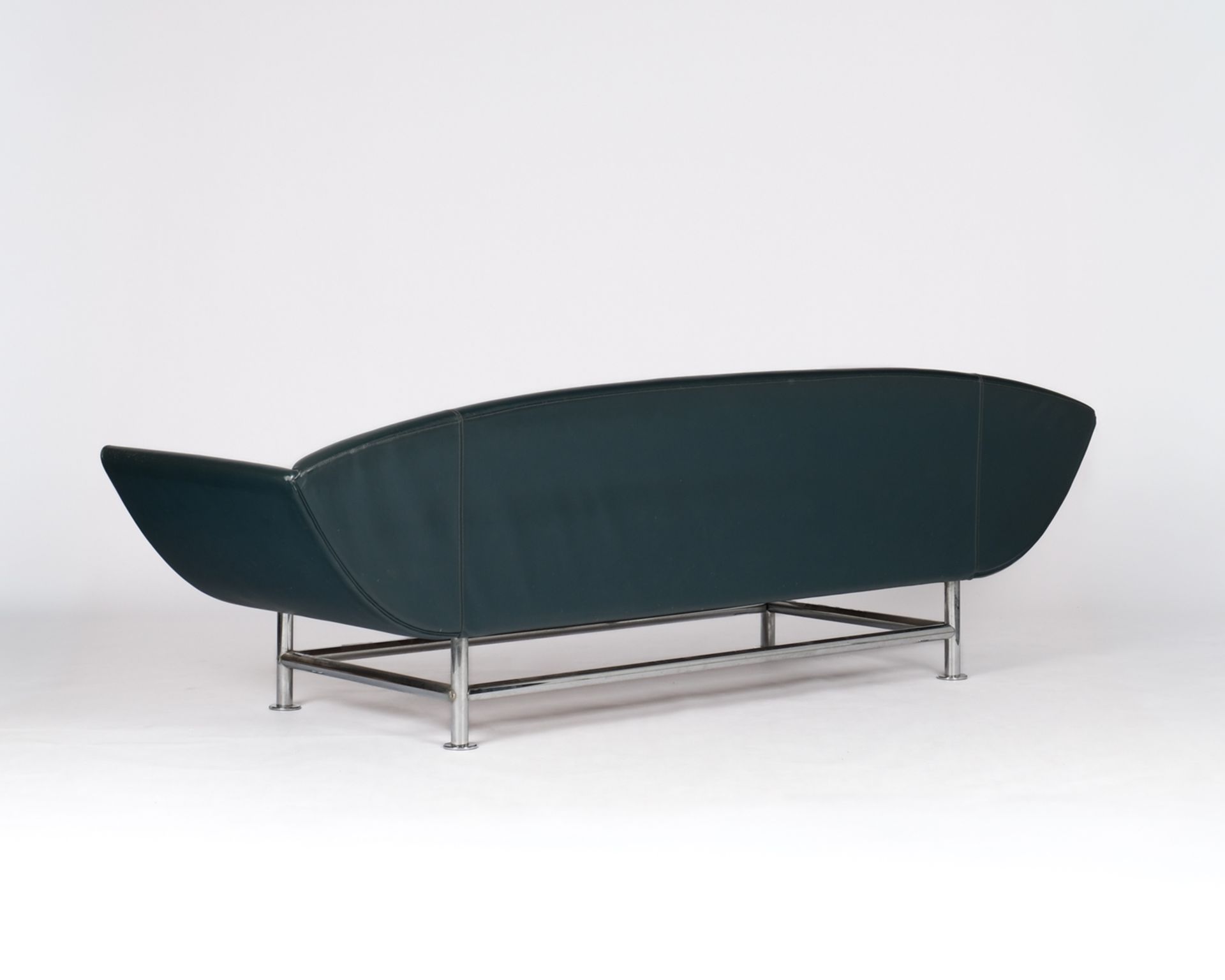Designersofa, Entwurf Massimo Iosa Ghini, Ausführung Moroso, Mailand, 1980er Jahre, verchromtes Sta - Bild 2 aus 4