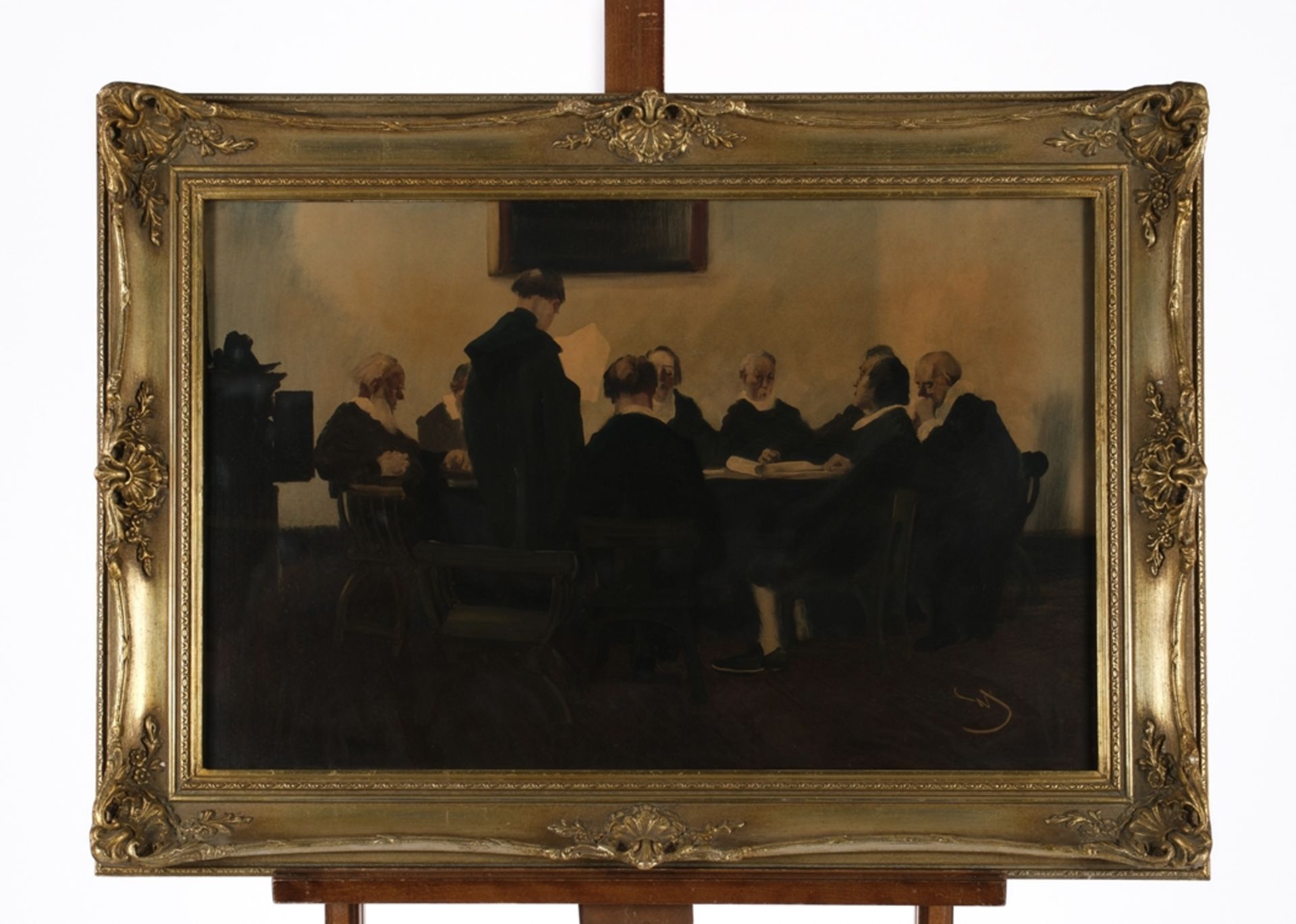 Schreuer, Wilhelm (Wesel 1866 - 1933 Düsseldorf, bekannt für seine teils historischen Gesellschafts - Bild 2 aus 6