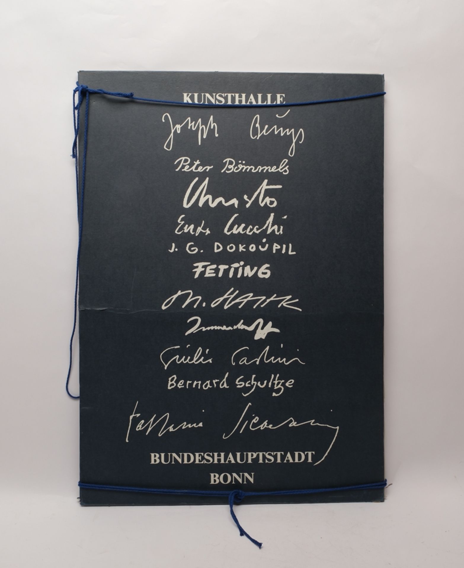 Mappe mit 11 Künstlerplakaten, vollständig: "Bonn braucht Kunsthalle":