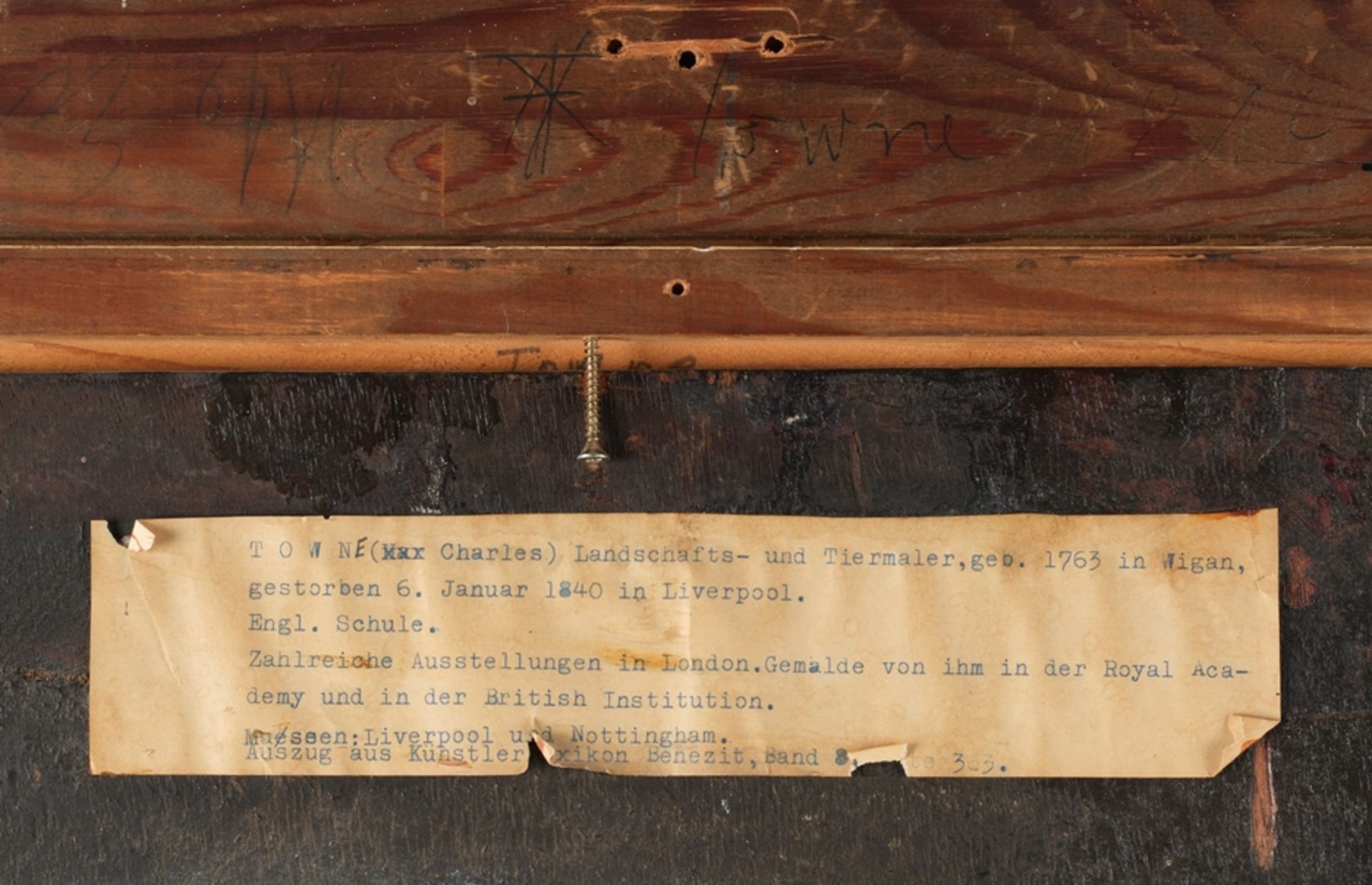 Towne, Charles (1763 Wigan, Greater Manchester - 1840 London, spezialisierte sich auf Tierdarstellu - Bild 7 aus 7