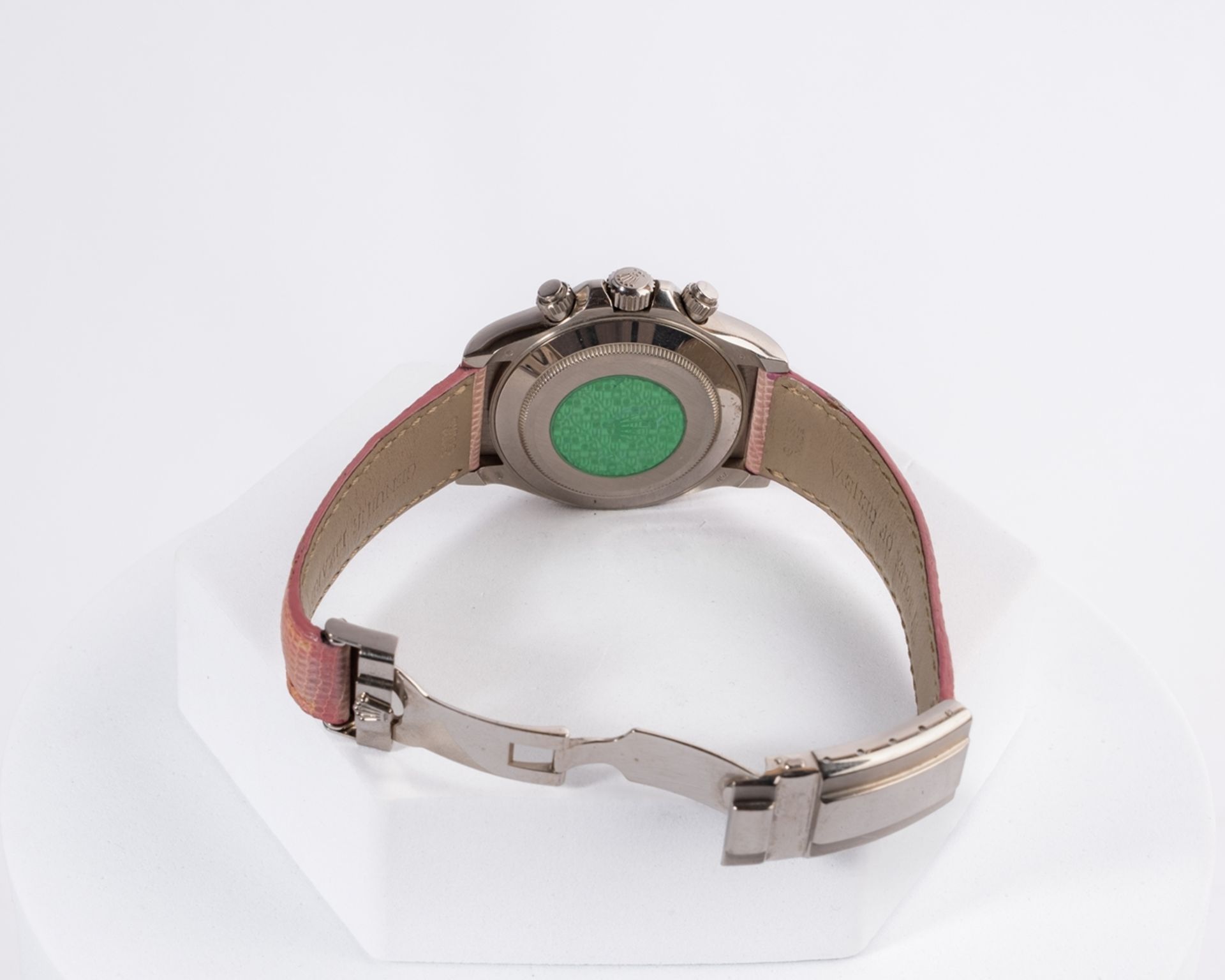 Rolex Cosmograph Daytona "Pink-Beach", Ref. 116519-D, 18kt Weißgold, Gehäuse in 18kt Weißgold, rosa - Bild 3 aus 3