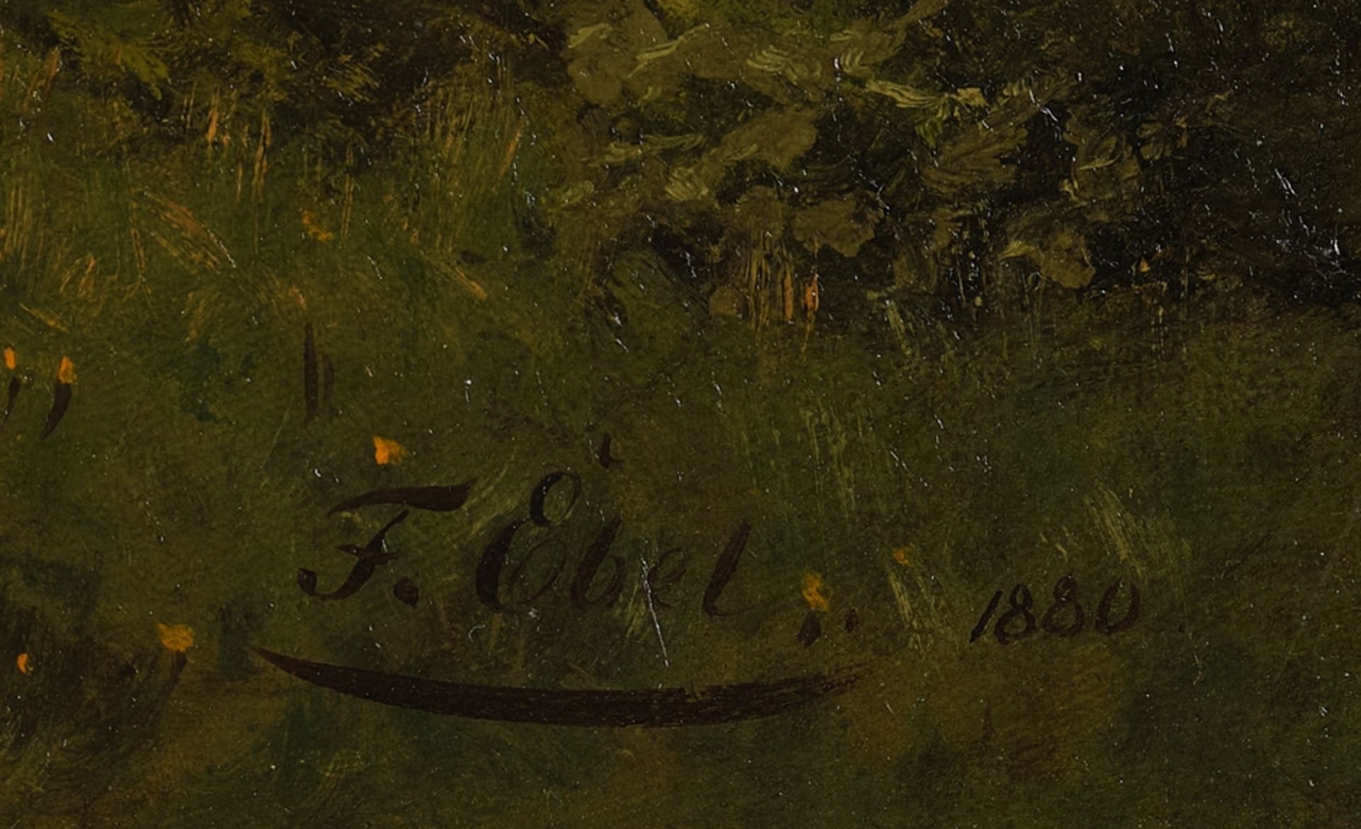 Ebel, Fritz Carl Werner (Lauterbach 1835 - 1895 Düsseldorf, Schüler der KA Karlsruhe, ab 1862 in Dü - Bild 3 aus 5