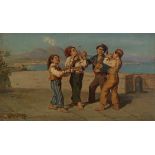 Carelli, Consalvo (1818 - 1900 Neapel, lehnte den Akademismus ab und befürwortete stattdessen das S