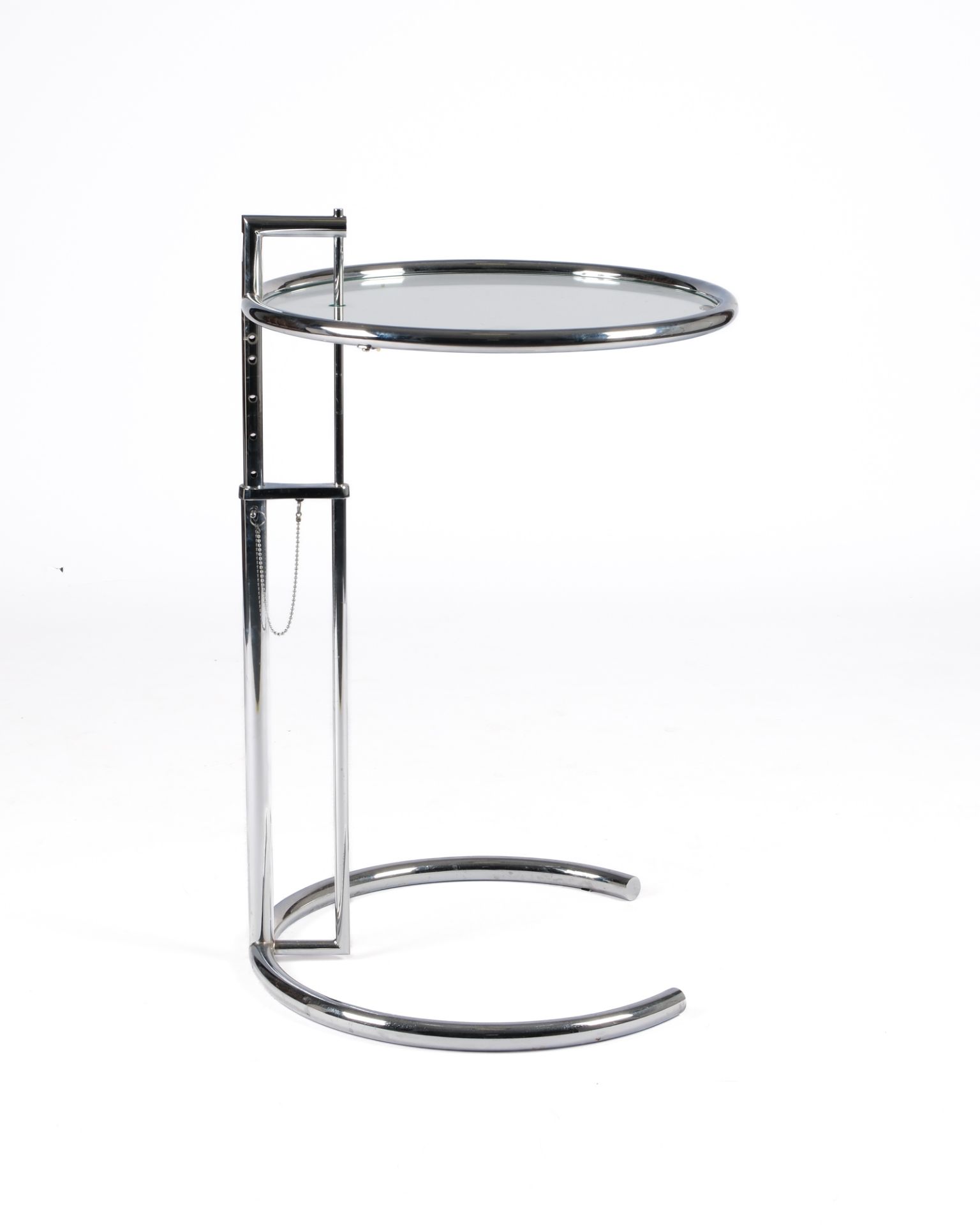 Adjustable Table E1027, Entwurf Eileen Gray (1878 - 1976), Ausführung ClassiCon, verchromtes Stahlr - Bild 4 aus 4