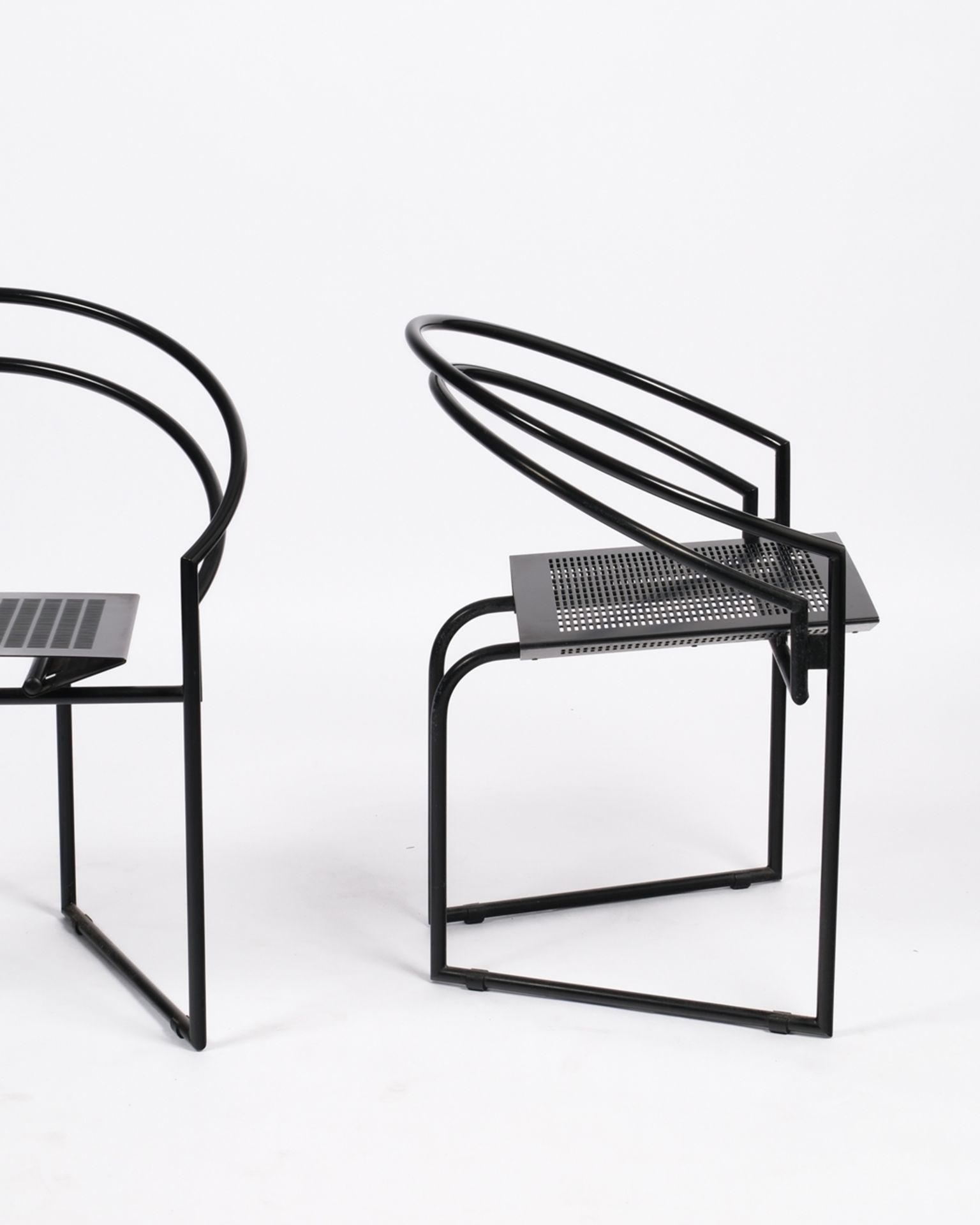 Satz von 5 Stühlen "La Tonda", Entwurf Mario Botta (*1943), Ausführung Alias, Italien, schwarzes St - Bild 2 aus 6