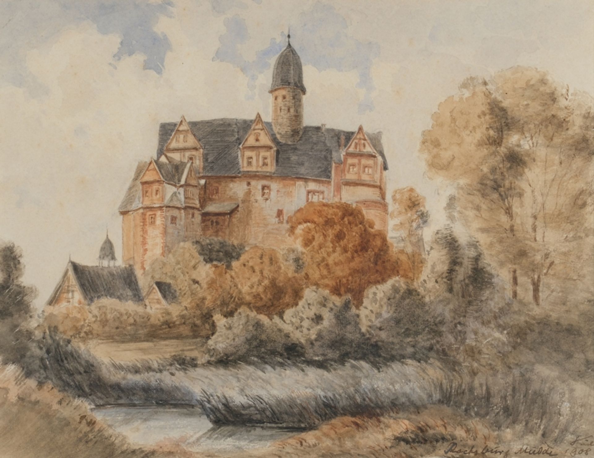 Wohl sächsischer Aquarellist (19./20. Jahrhundert), 