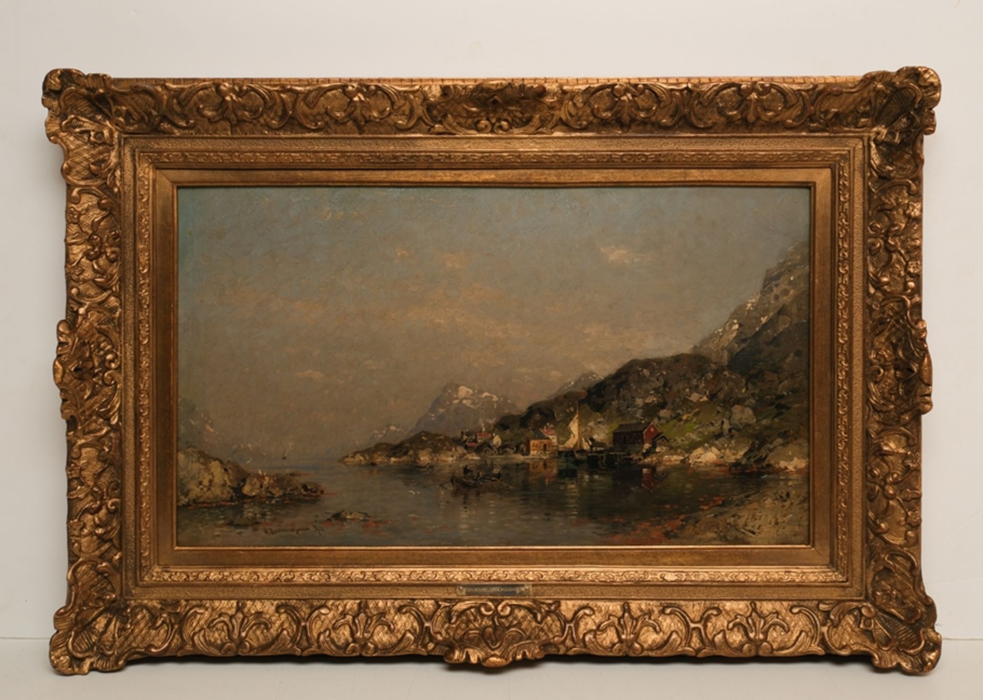 Rasmussen, Georg Anton (1842 Stavanger - 1914 Berlin, norwegischer Landschaftsmaler, Schüler der Dü - Bild 3 aus 6