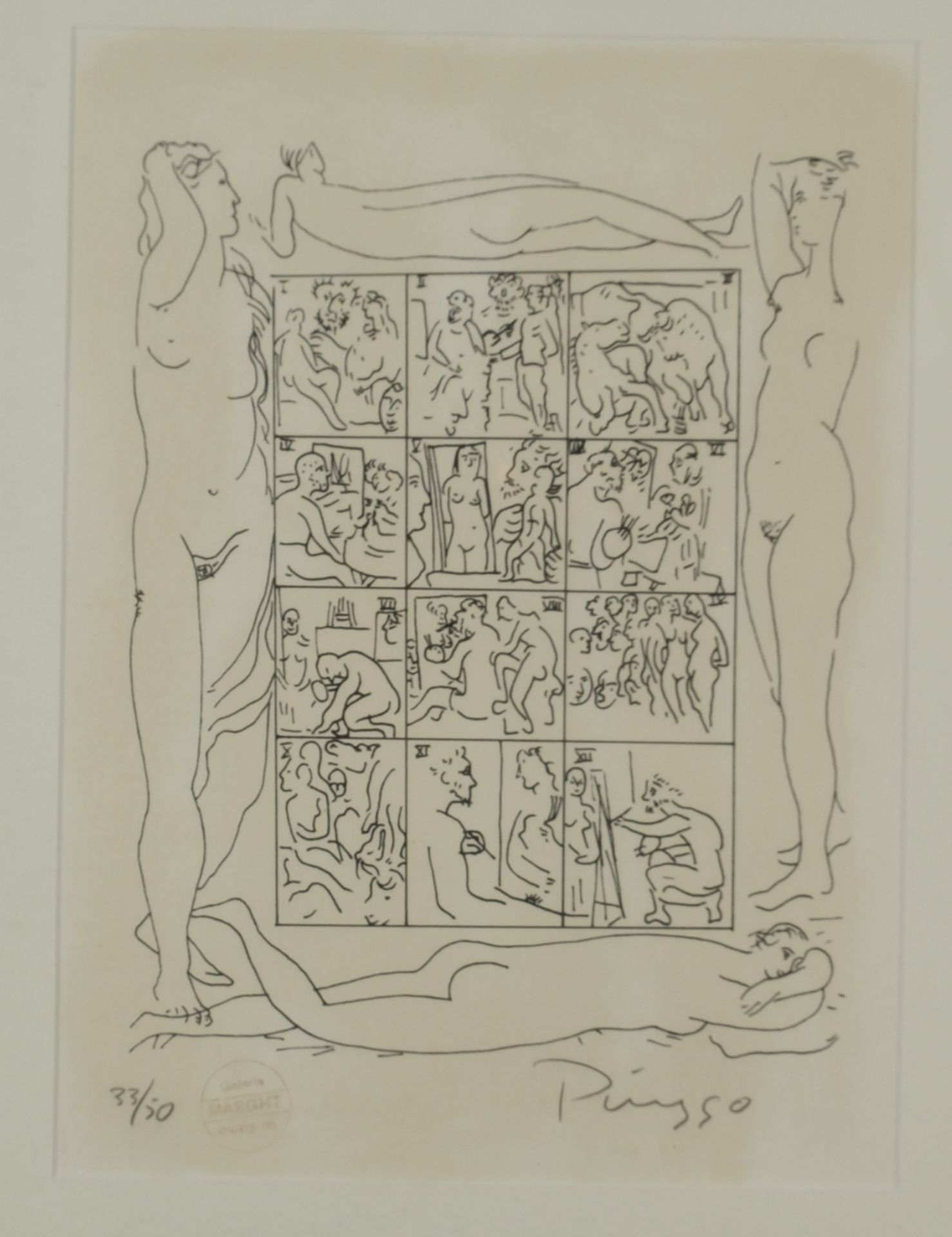 Picasso, Pablo (Malaga 1881 - 1973 Mougins, Studium an der KA Madrid, Maler, Grafiker und Bildhauer