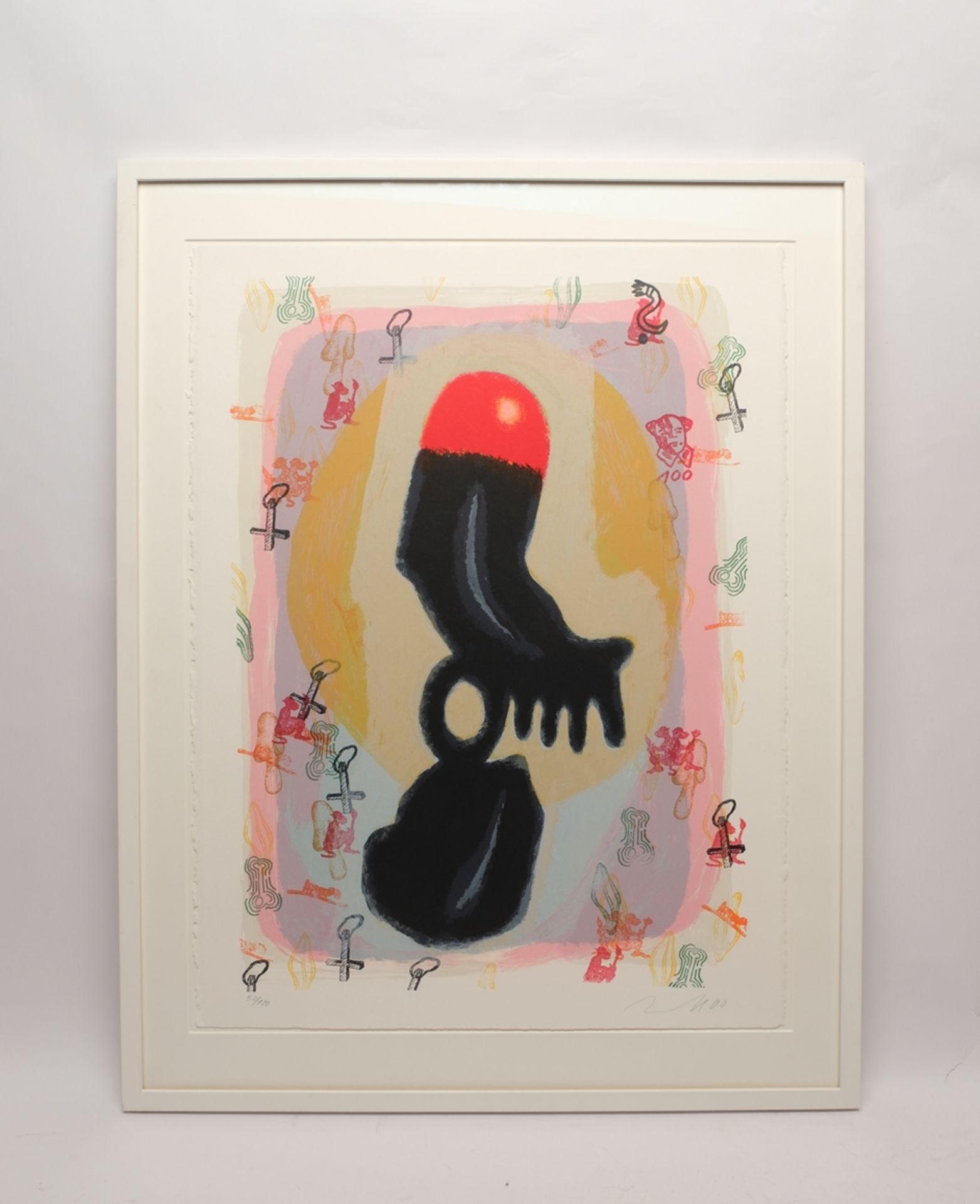 Immendorff, Jörg (1945 Bleckede/Elbe - 2007 Düsseldorf, Studium an der KA Düsseldorf bei Joseph Beu - Bild 2 aus 5