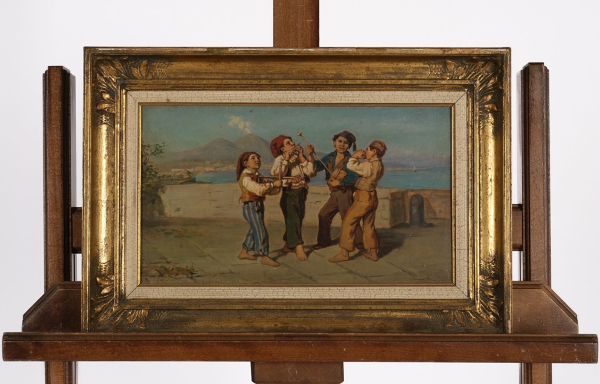 Carelli, Consalvo (1818 - 1900 Neapel, lehnte den Akademismus ab und befürwortete stattdessen das S - Bild 2 aus 5