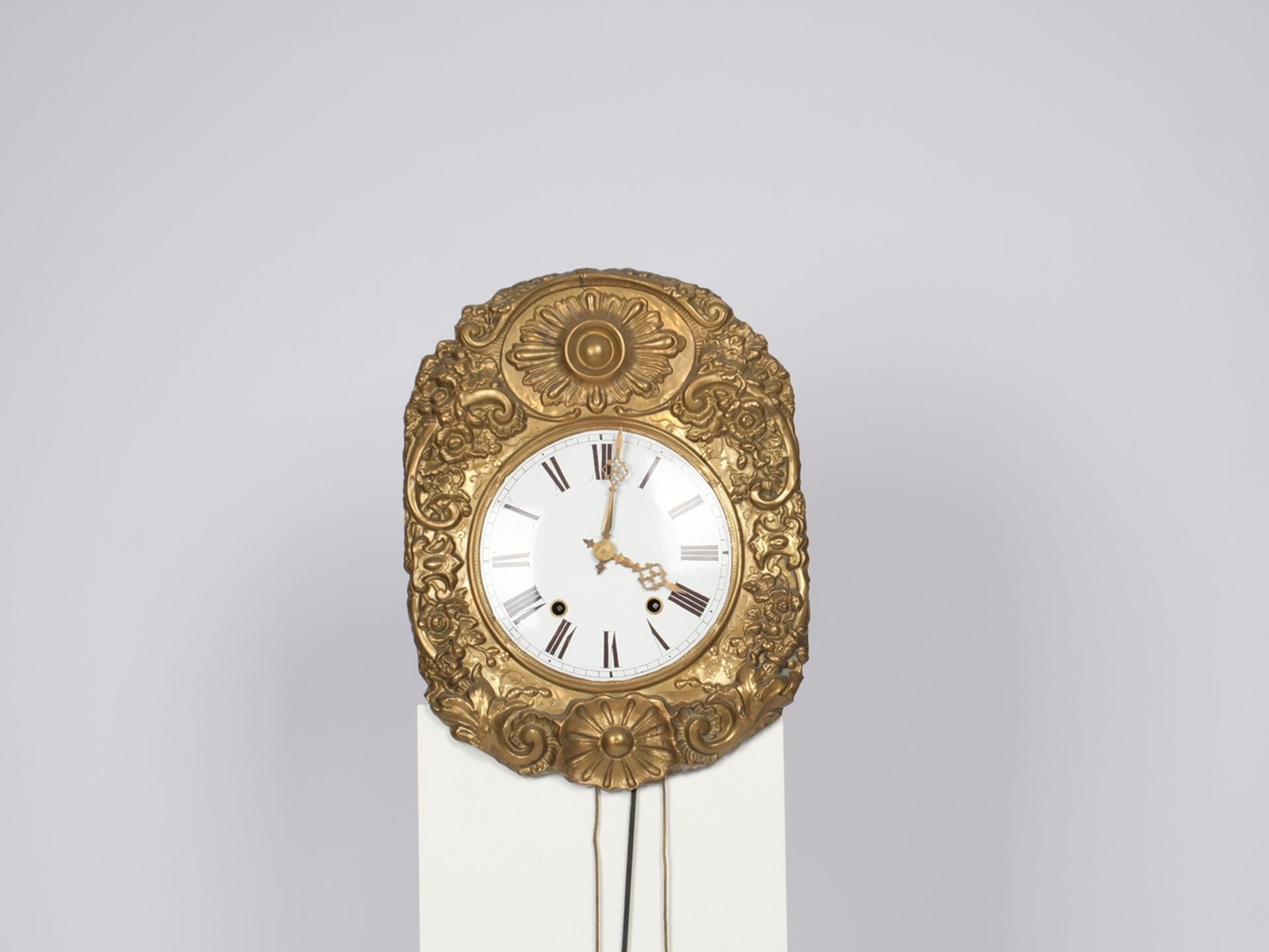 Comtoise, Frankreich, 19. Jh., Schlag auf Glocke, Faltpendel, zwei Gewichte - Bild 2 aus 2