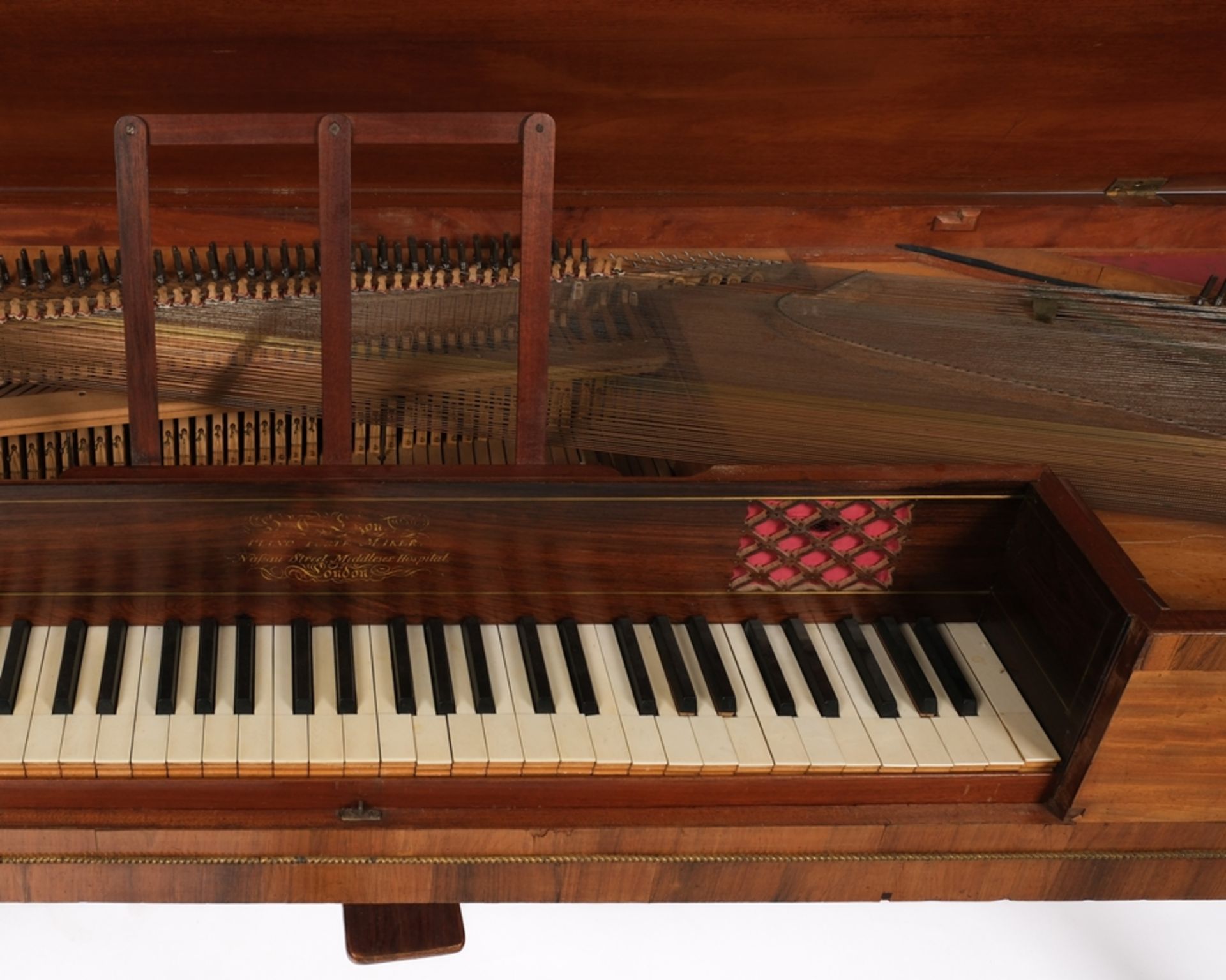 Hammerklavier aus dem Besitz von Ferdinand Ries (1784 - 1838, deutscher Komponist und Pianist, Schü - Bild 8 aus 14