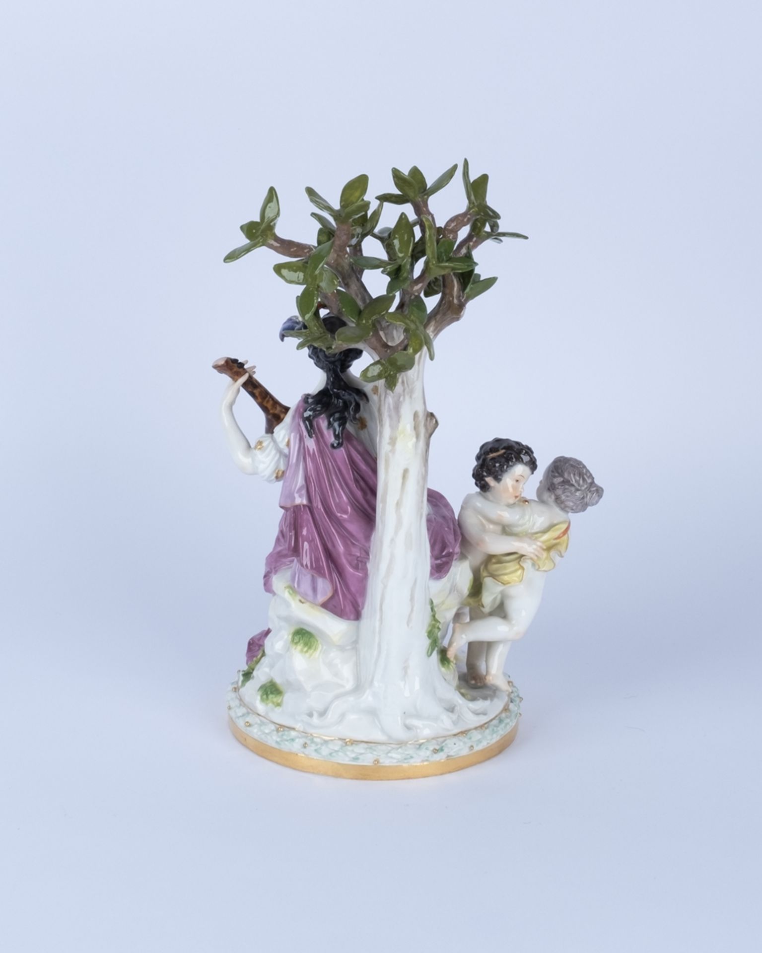Porzellangruppe, "Die Muse Terpsichore", Meissen, Schwertermarke, 1850-1924, 1. Wahl, Modellnummer  - Bild 3 aus 6