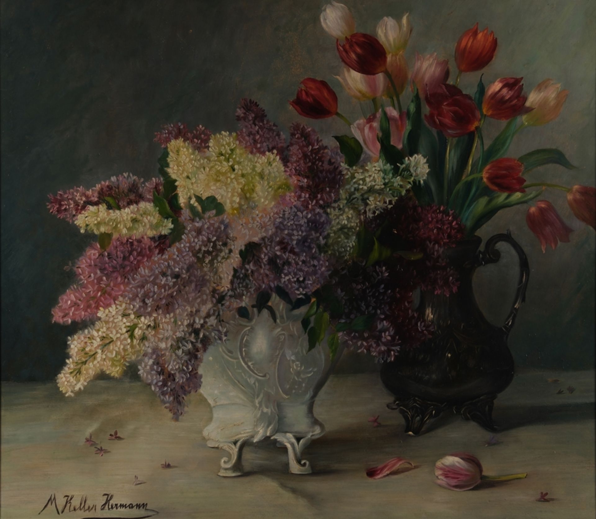 Keller-Hermann, Marie (Wien 1868 - 1952 Utting, österreichische Blumenmalerin),