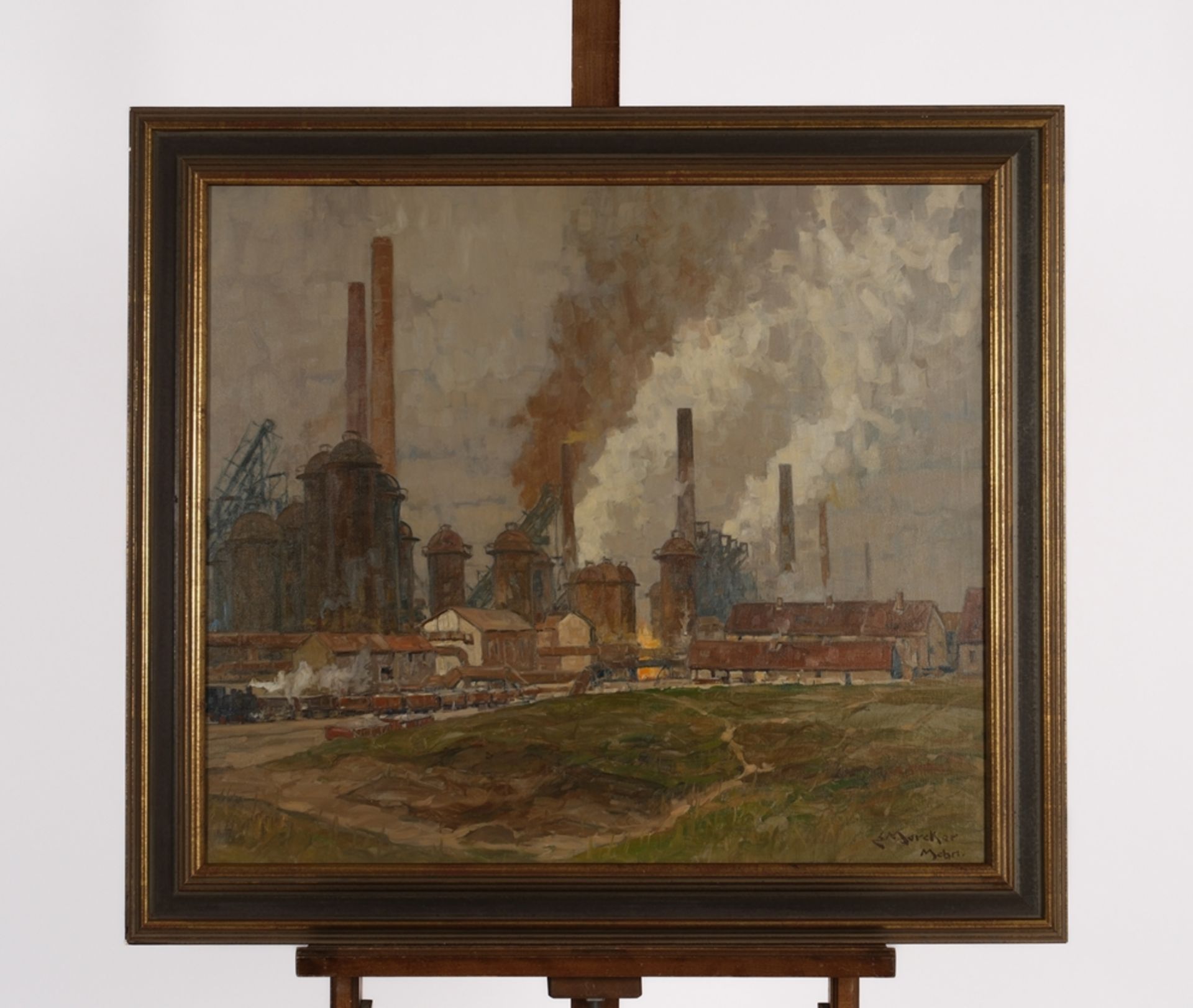 Mercker, Erich (1891 Saverne - 1973 München, Industrie-, Landschafts- und Städtemaler, studierte an - Bild 2 aus 4