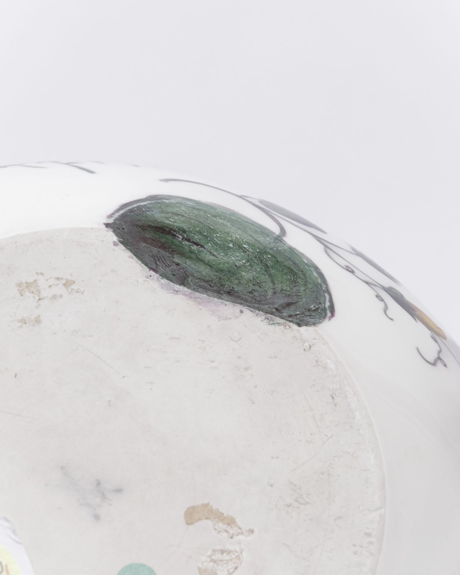 Teekanne mit Rechaud, Meissen, Schwertermarke, 18./19. Jh., große Kanne bemalt mit bunten Blumen, M - Bild 6 aus 6