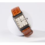 Jaeger LeCoultre Reverso Classique, Ref. 250.8.08, rechteckiges Gehäuse in Edelstahl, der Uhrenkorp