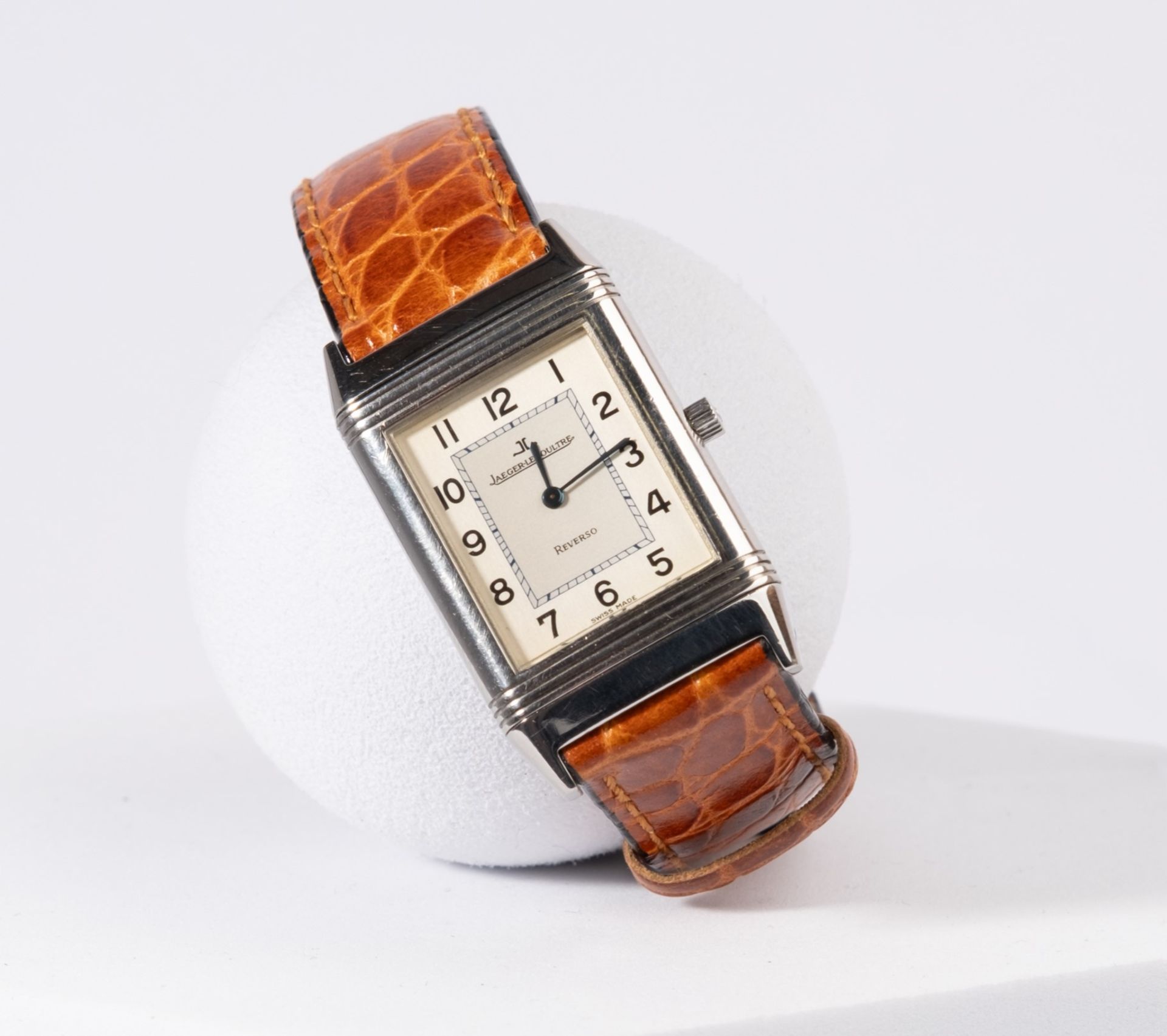 Jaeger LeCoultre Reverso Classique, Ref. 250.8.08, rechteckiges Gehäuse in Edelstahl, der Uhrenkorp