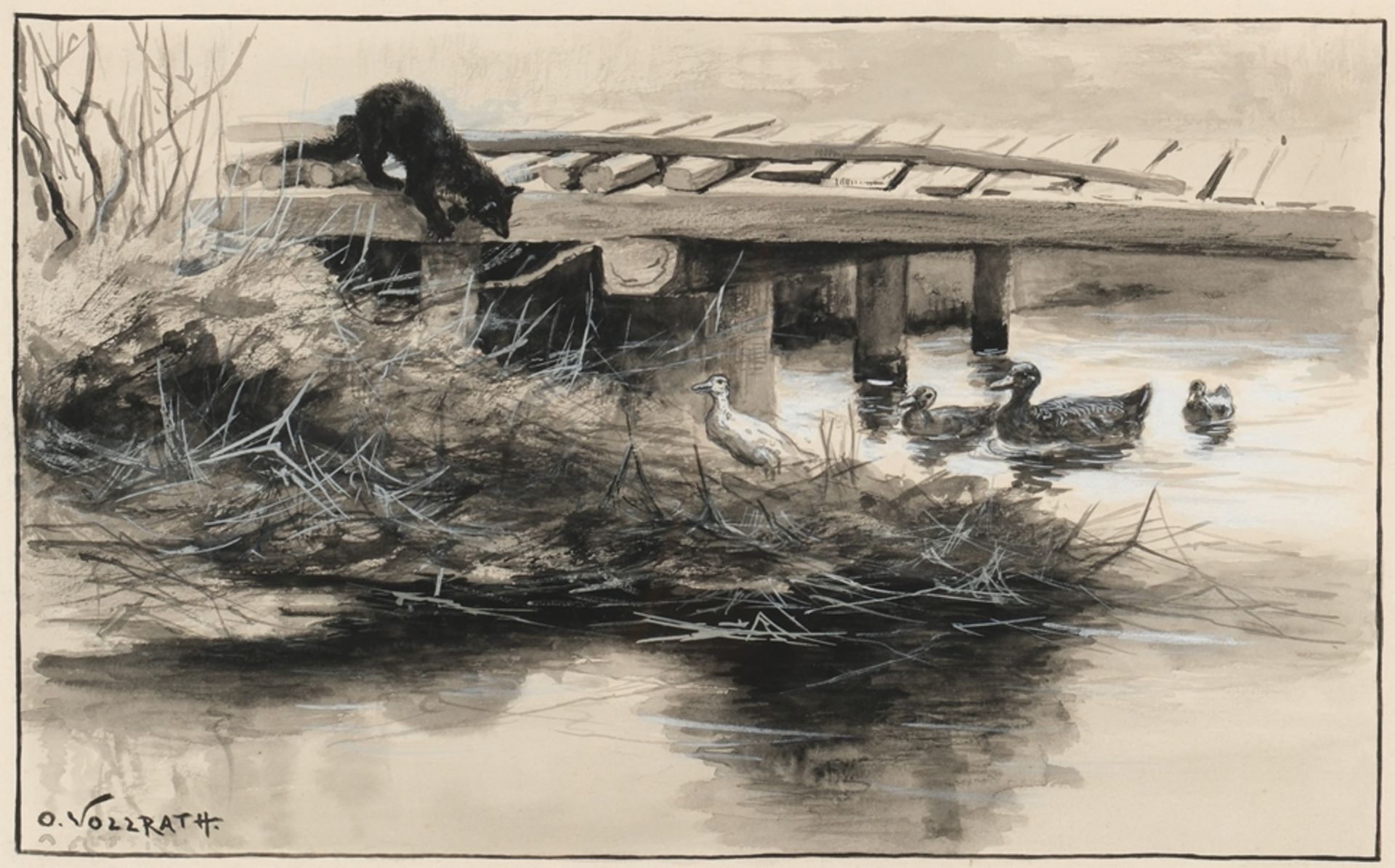 Vollrath, Otto (Saalfeld 1856 - 1912, Maler der Weimarer Schule), - Bild 3 aus 13